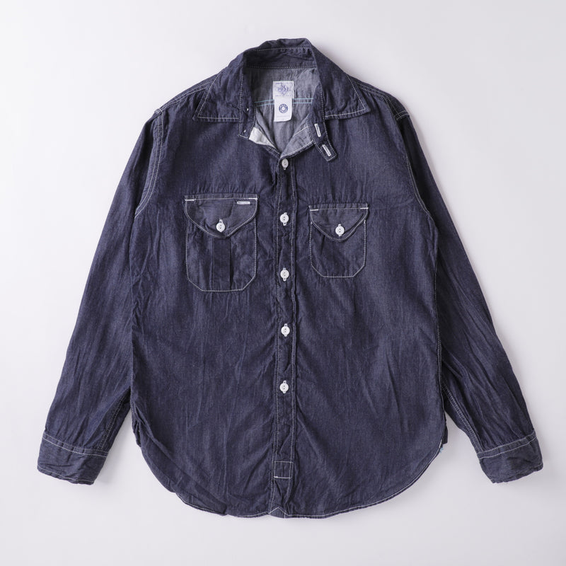 Cruzer Shirt : chambray navy "Dead Stock" / S