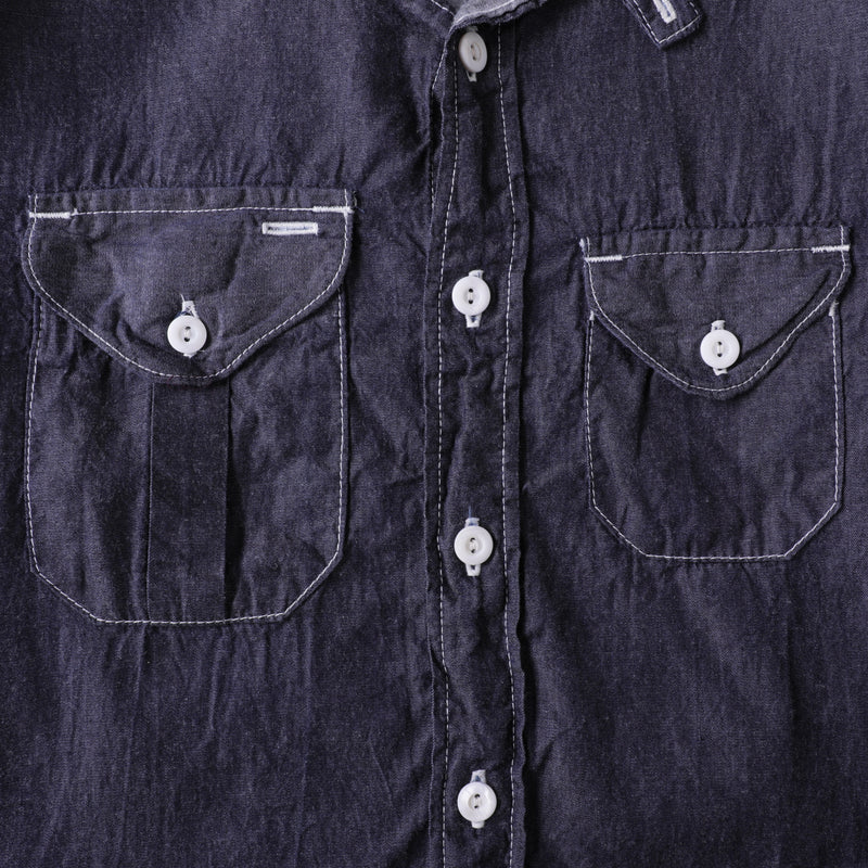 Cruzer Shirt : chambray navy "Dead Stock" / S