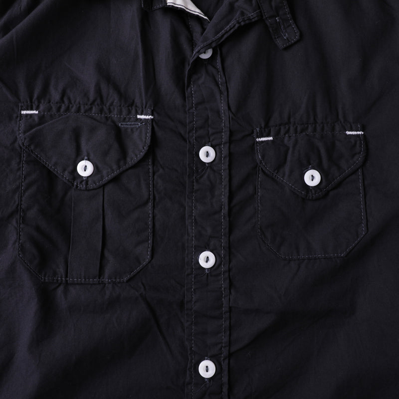 Cruzer Shirt : cotton poplin dark navy "Dead Stock"