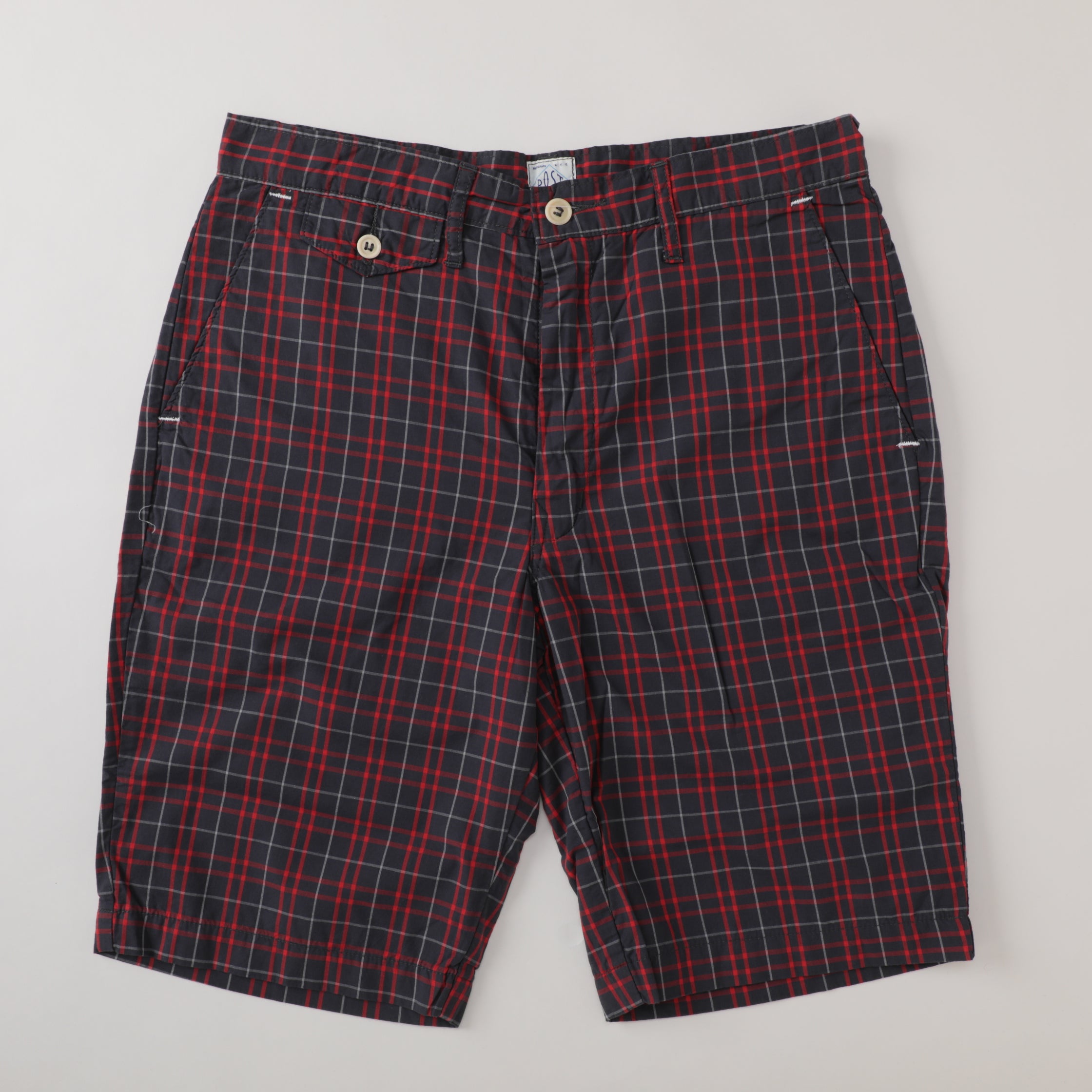 #1374S Menpolini Shorts : tartan broad cloth pts-026 