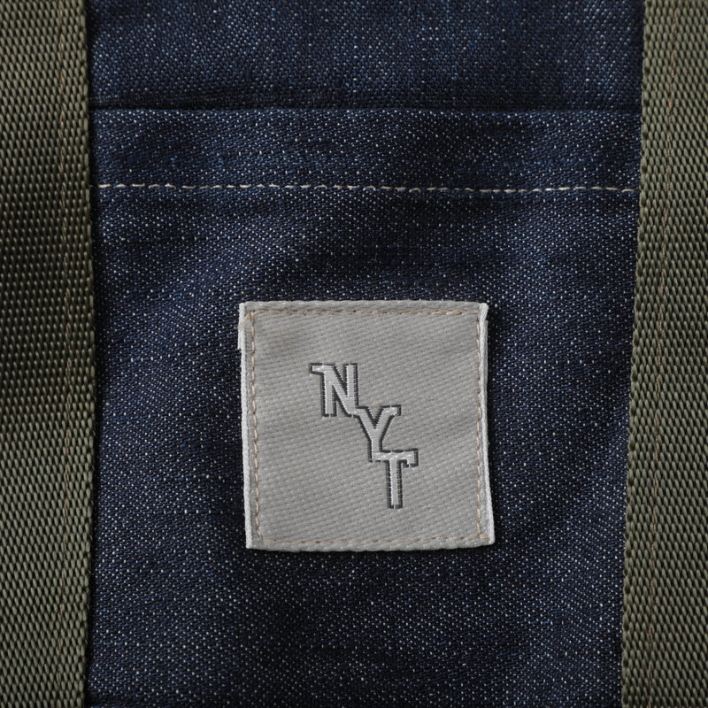 NYT T-5G Mini Tote : 10oz. denim indigo bag-006 "Dead Stock"