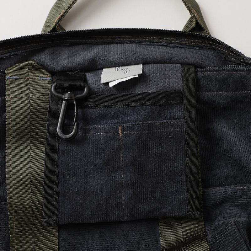 NYT T-5 Mini Tote with Zip : corduroy navy bag-008 "Dead Stock"