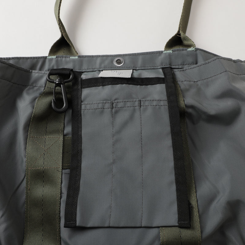 NYT Sidewalker Tote: cordura nylon gray bag-015 "Dead Stock"