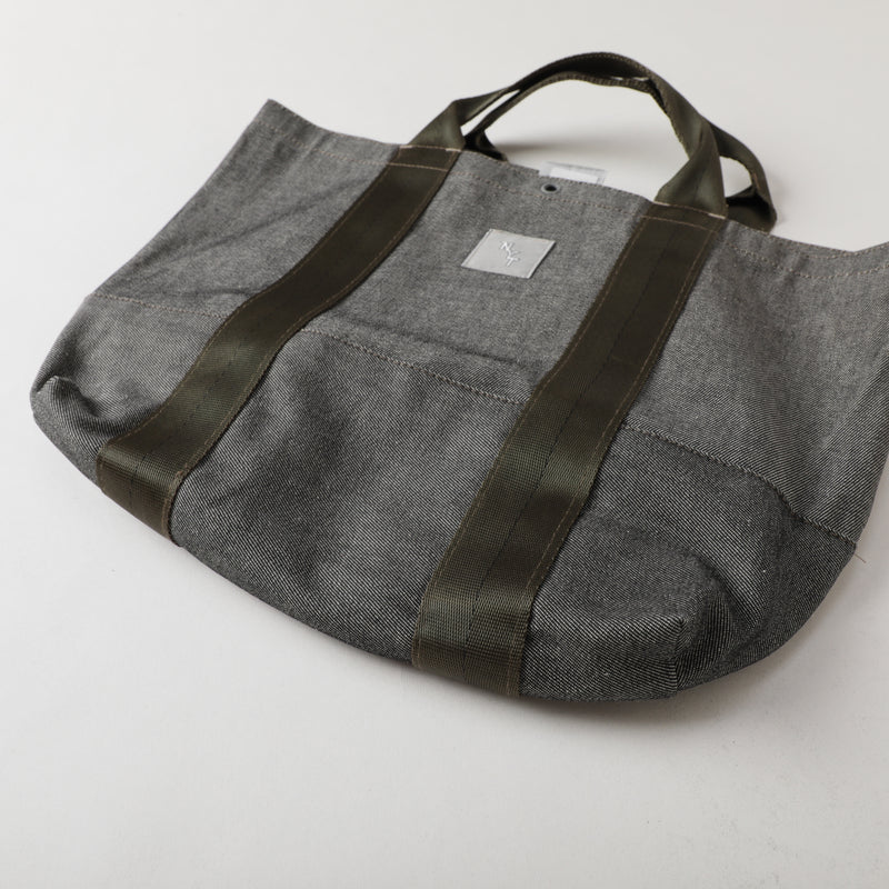 NYT T-4 Tote : 10oz. denim black bag-017 "Dead Stock"