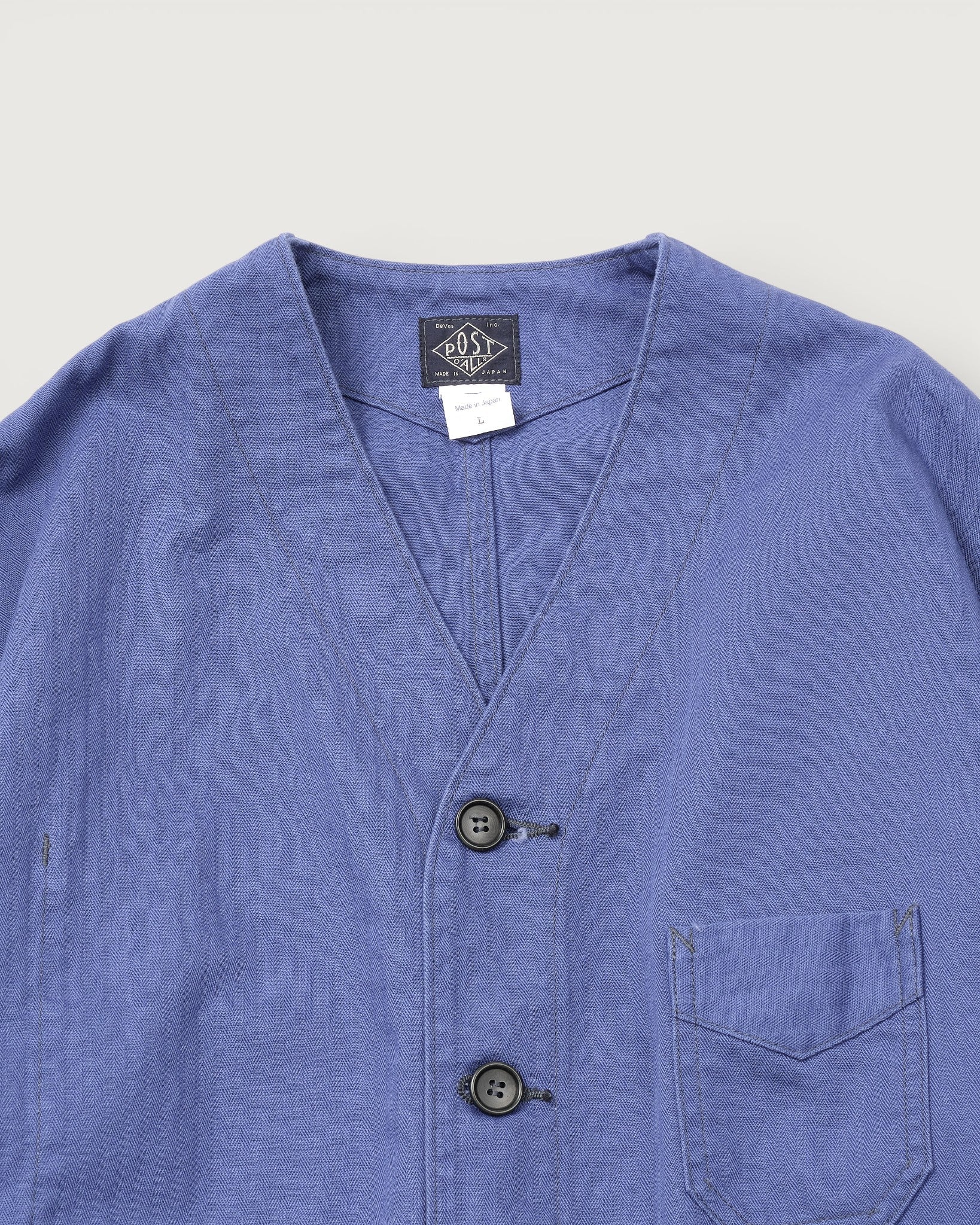 #3135DV-MH1 POST Chinois Travail 2 DV : mini HBT blue