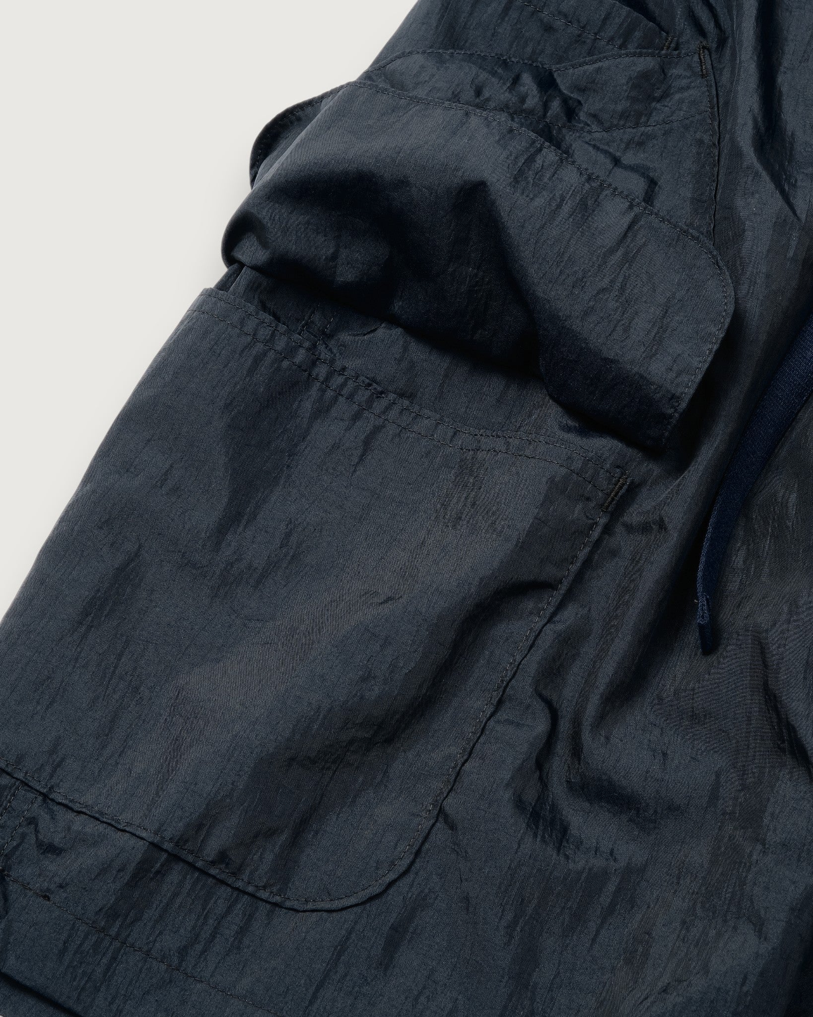 #2323E-CNN E-Z DEE's Shorts : crinkle nylon taffeta navy