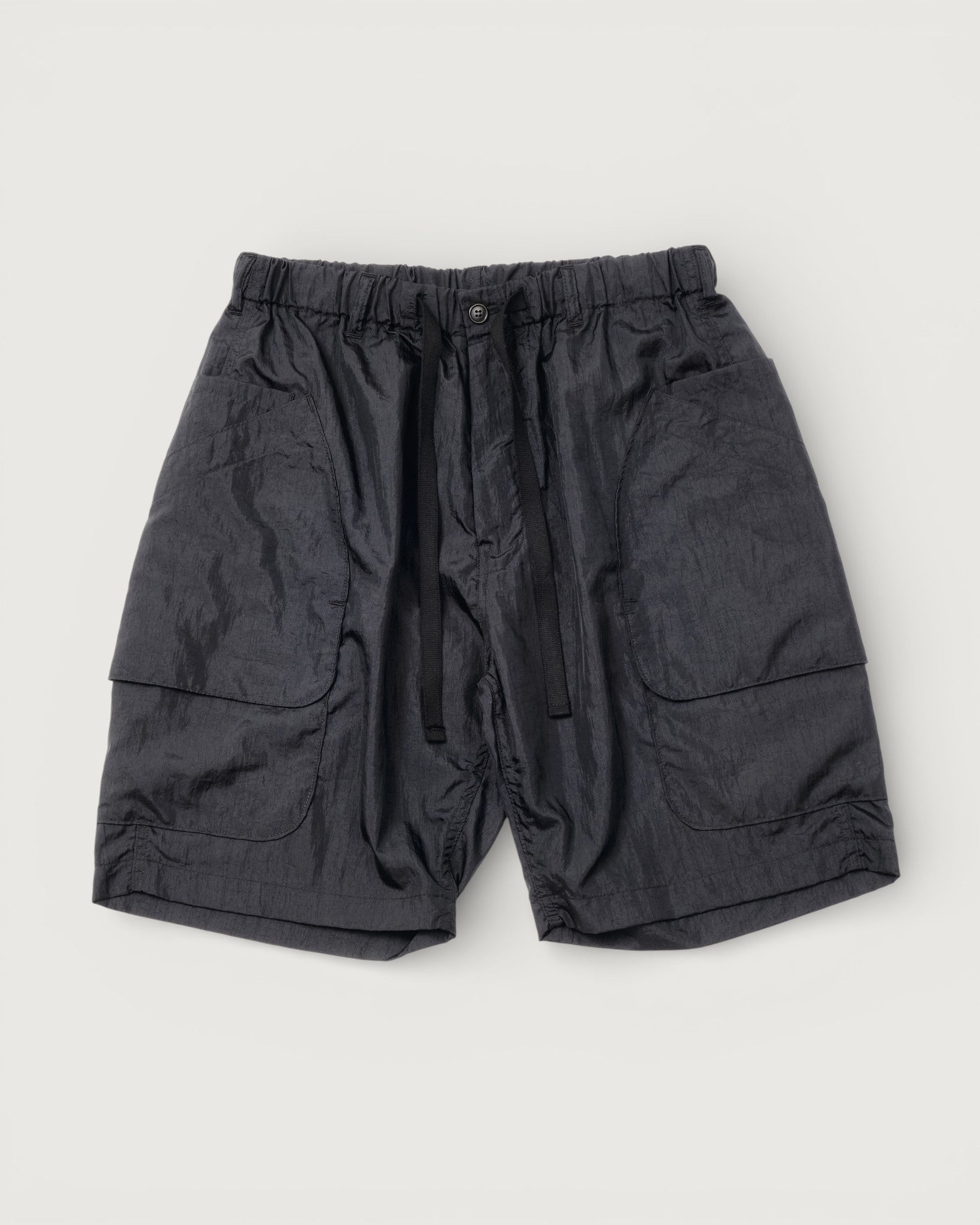 #2323E-CNB E-Z DEE's Shorts : crinkle nylon taffeta black