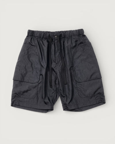 #2323E-CNB  E-Z DEE's Shorts : crinkle nylon taffeta black