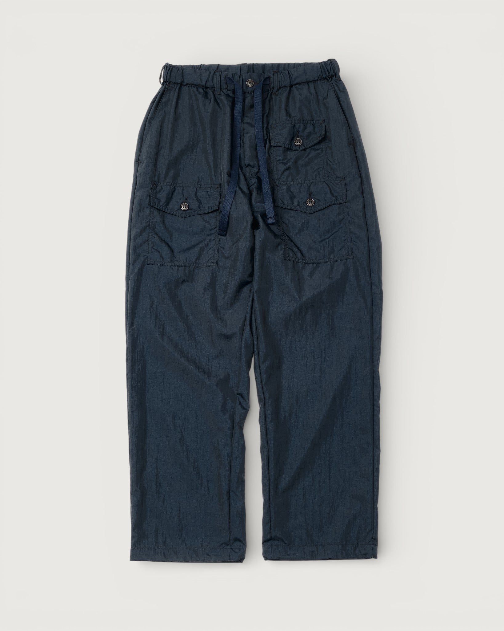 #3322-CNN Town & Country Pants : crinkle nylon taffeta navy