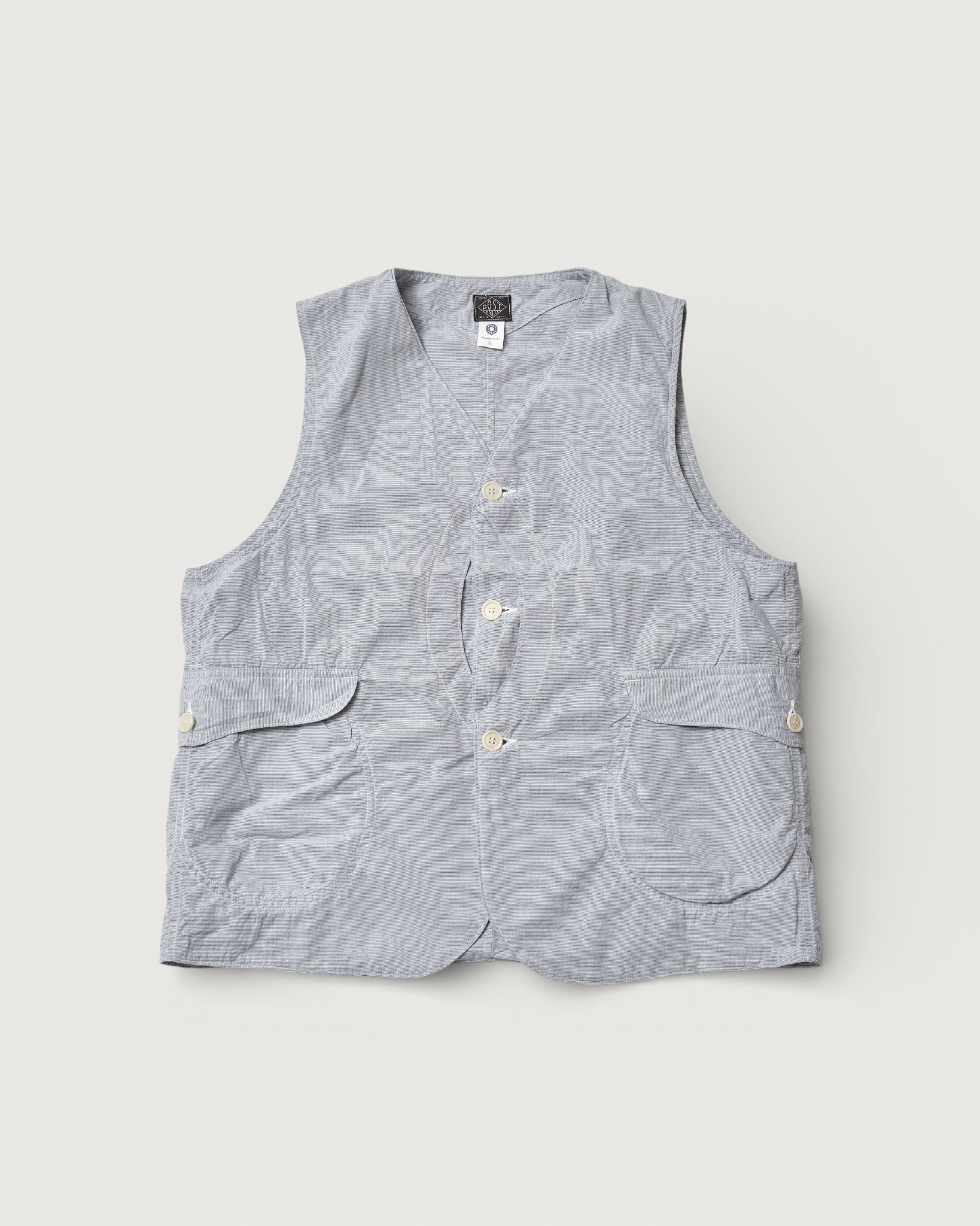 #1512-HBG Royal Traveler : high count broadcloth grey stripe