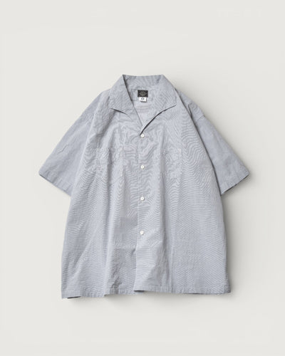 #3231-HBG  Fever 2 S/S : high count broadcloth grey stripe