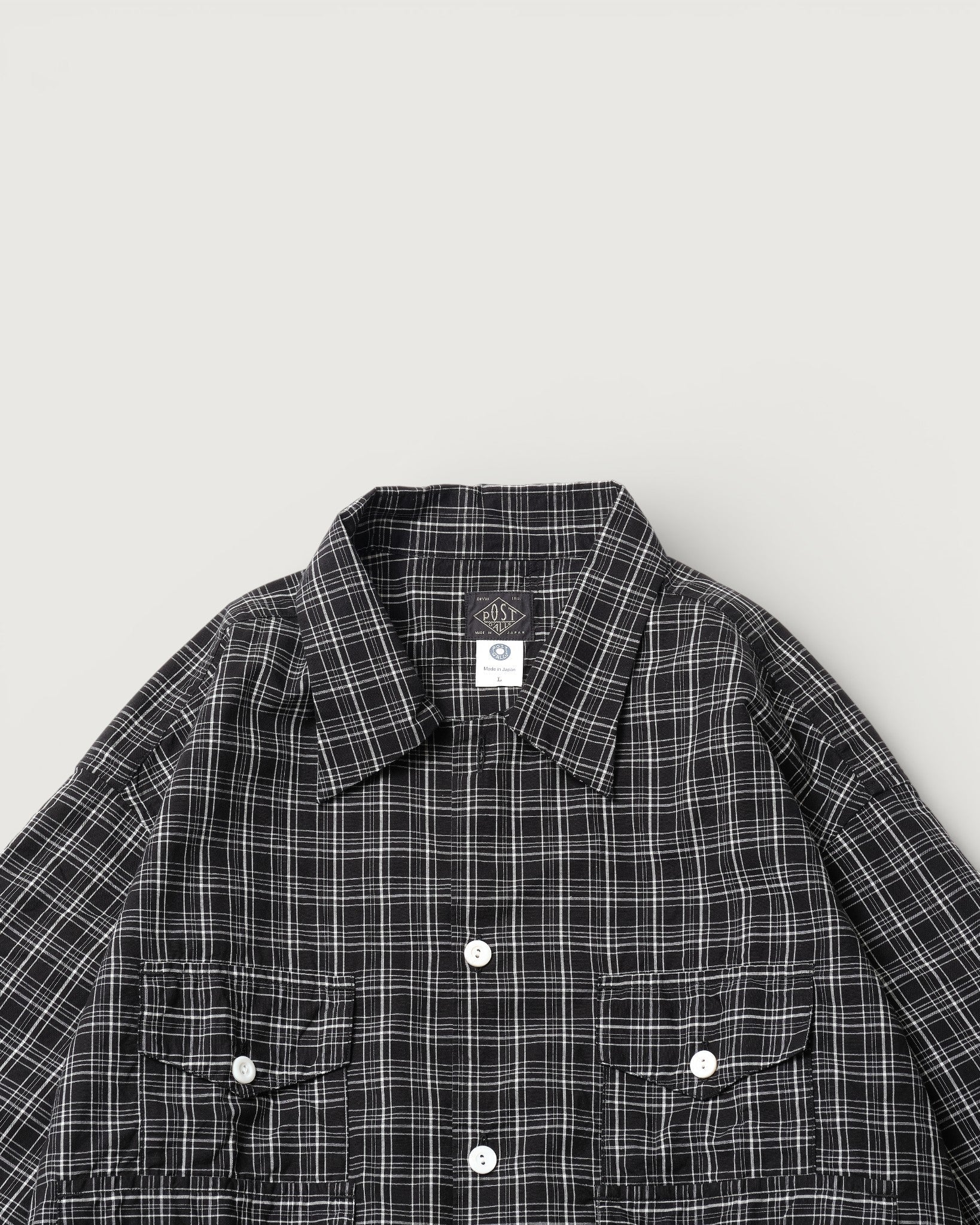 #3230-CBC Town & Country HAVANA : cotton broadcloth black check
