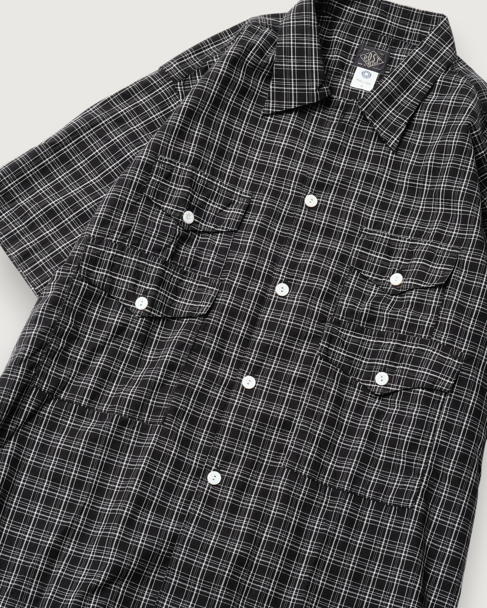 #3230-CBC Town & Country HAVANA : cotton broadcloth black check