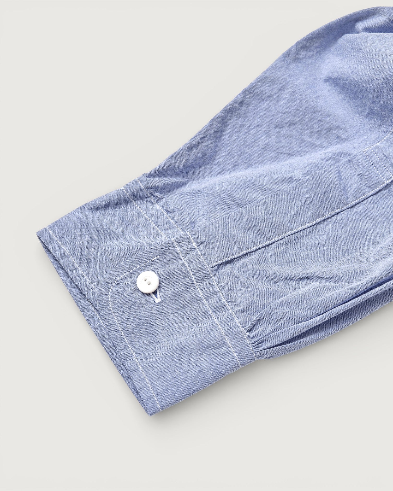 #3232B-HBL Original BL Band Collar Shirt : high count broadcloth lt.blue