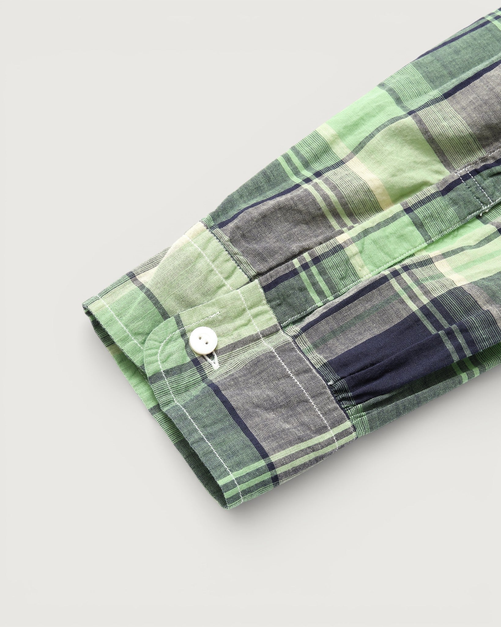 #3232-CPG Original BL Shirt : cotton plaid green