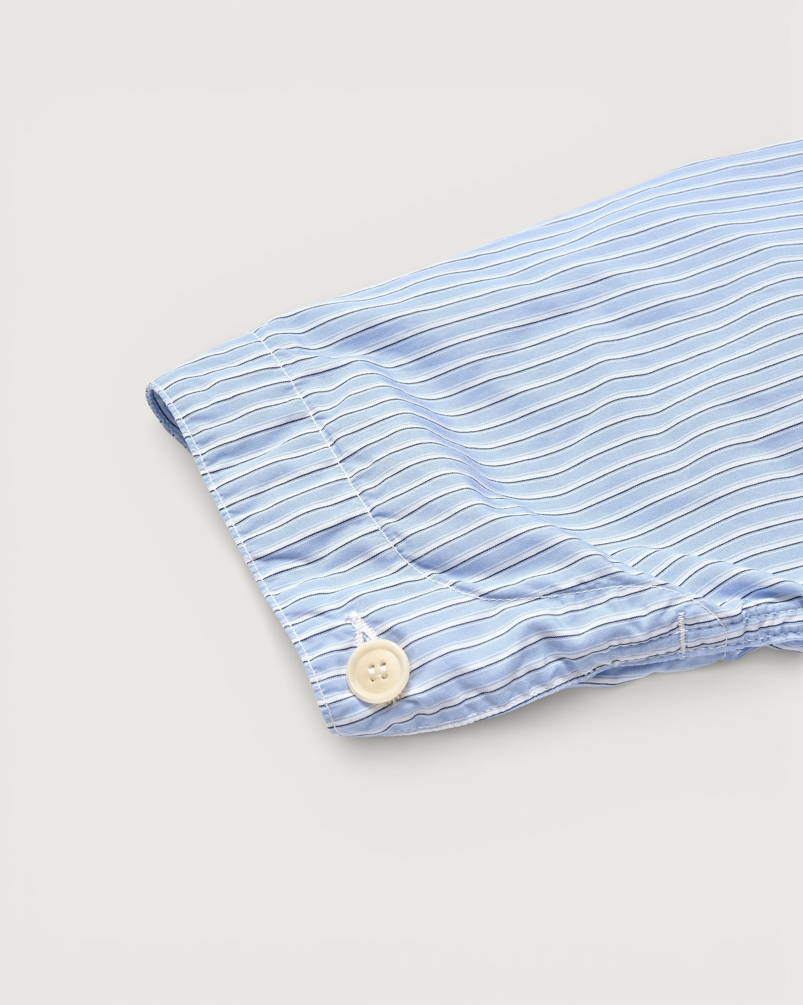 #1101L-SF1 WWII No.1 Jacket : stripe shirting x feather chambray blue stripe