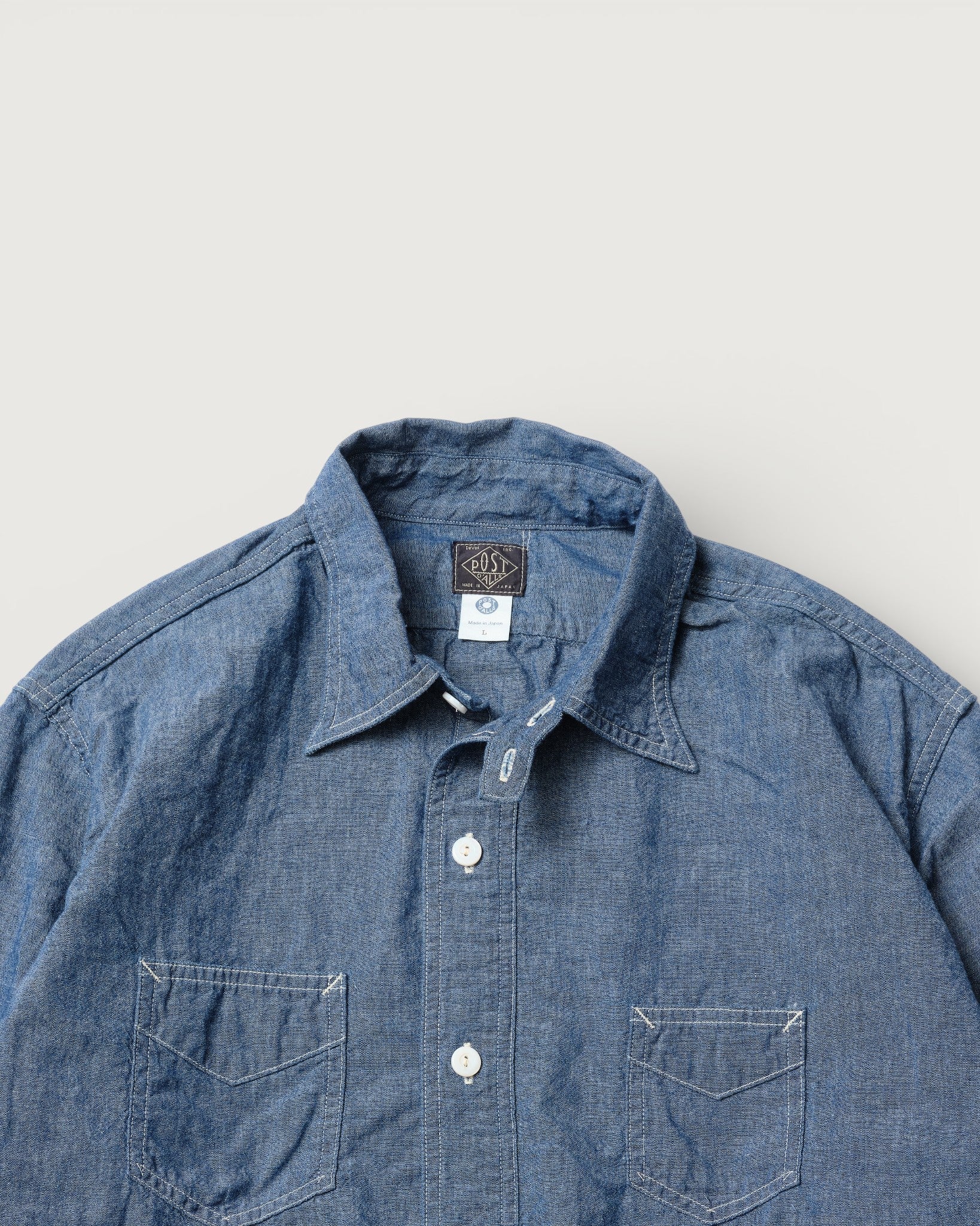 POST OVERALLS De Luxe CHAMBRAY／INDIGO