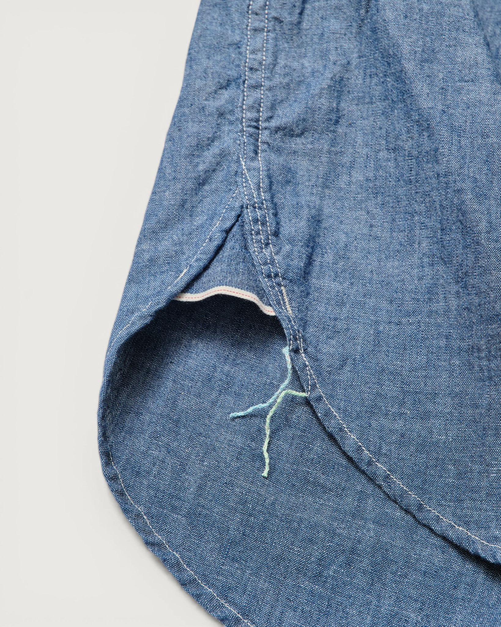 #3213S-CC NAVY CUT S/S : classic chambray indigo