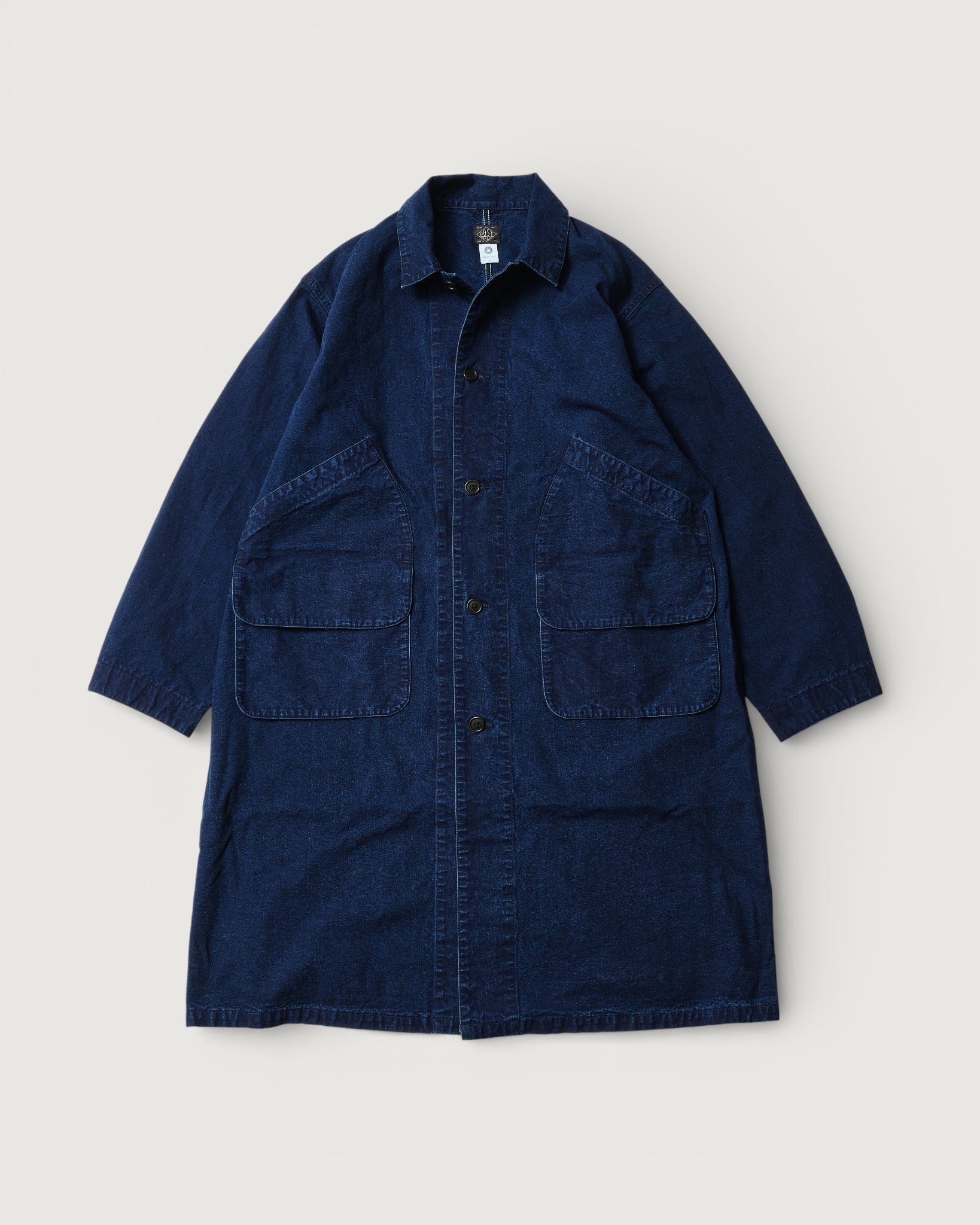 #3138-VIC Atelier DEE : vintage indigo canvas deep washed indigo