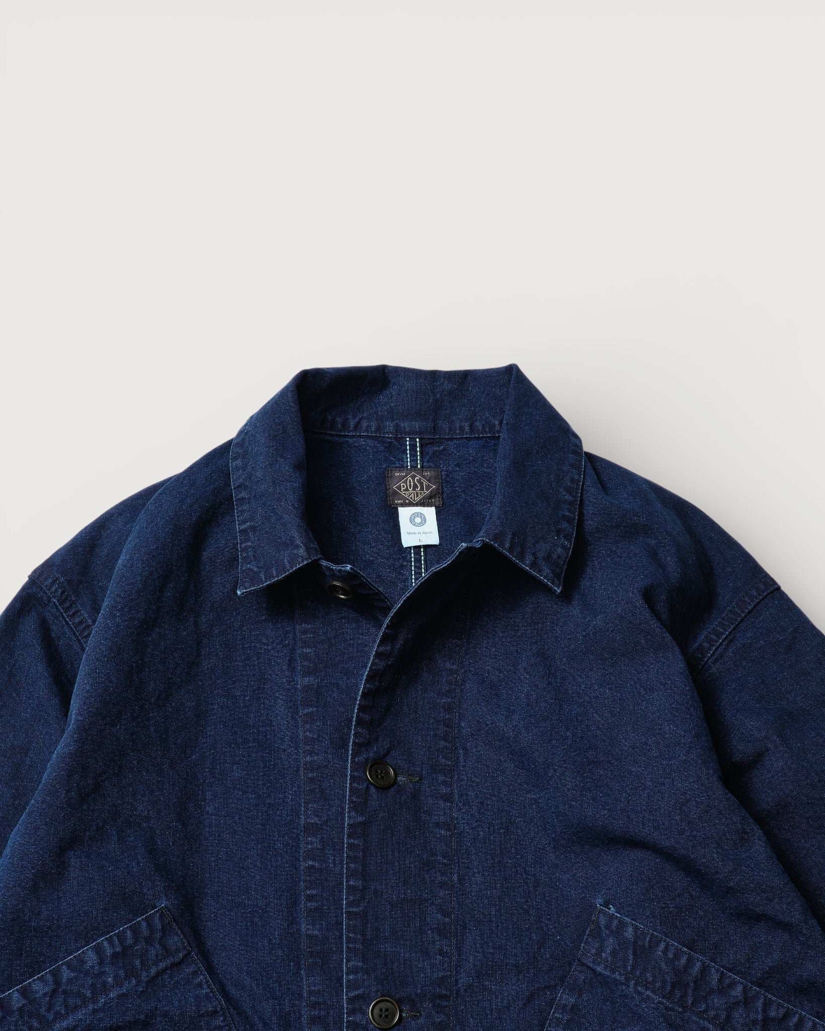 #3138-VIC Atelier DEE : vintage indigo canvas deep washed indigo