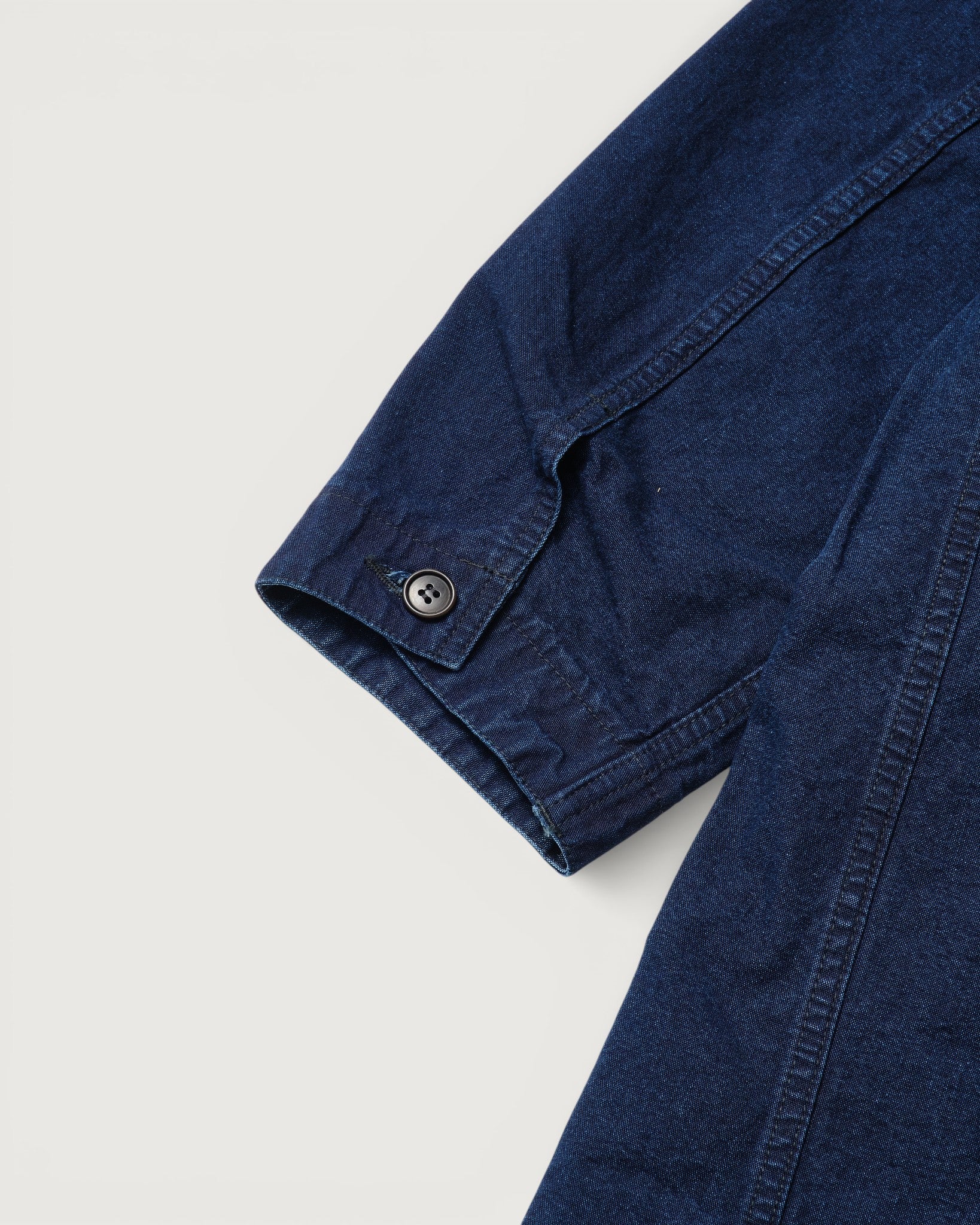 #3138-VIC Atelier DEE : vintage indigo canvas deep washed indigo