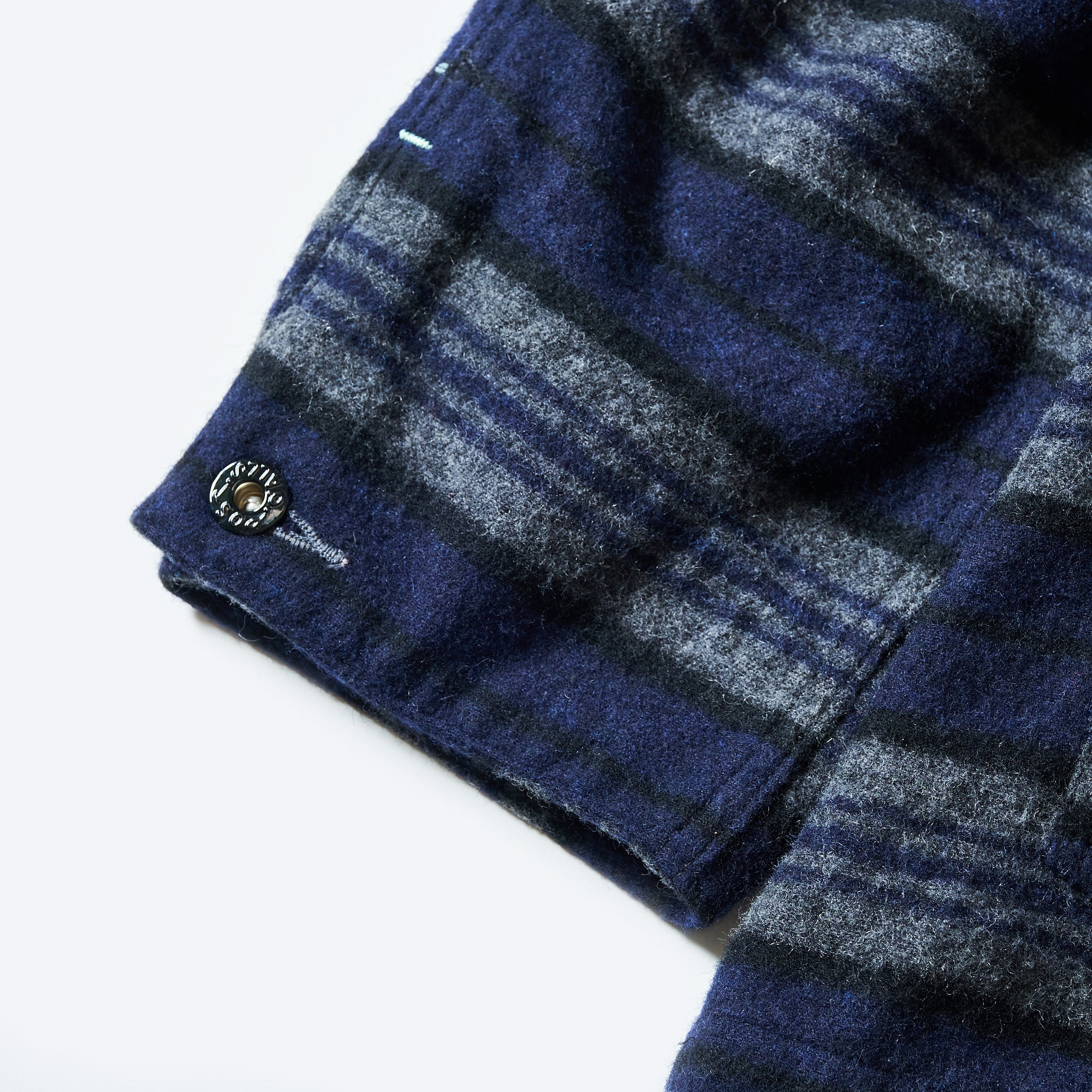#1103-BBN Polarfleece Jacket (border blanket version) : border blanket navy (SHOP SPECIAL-1)