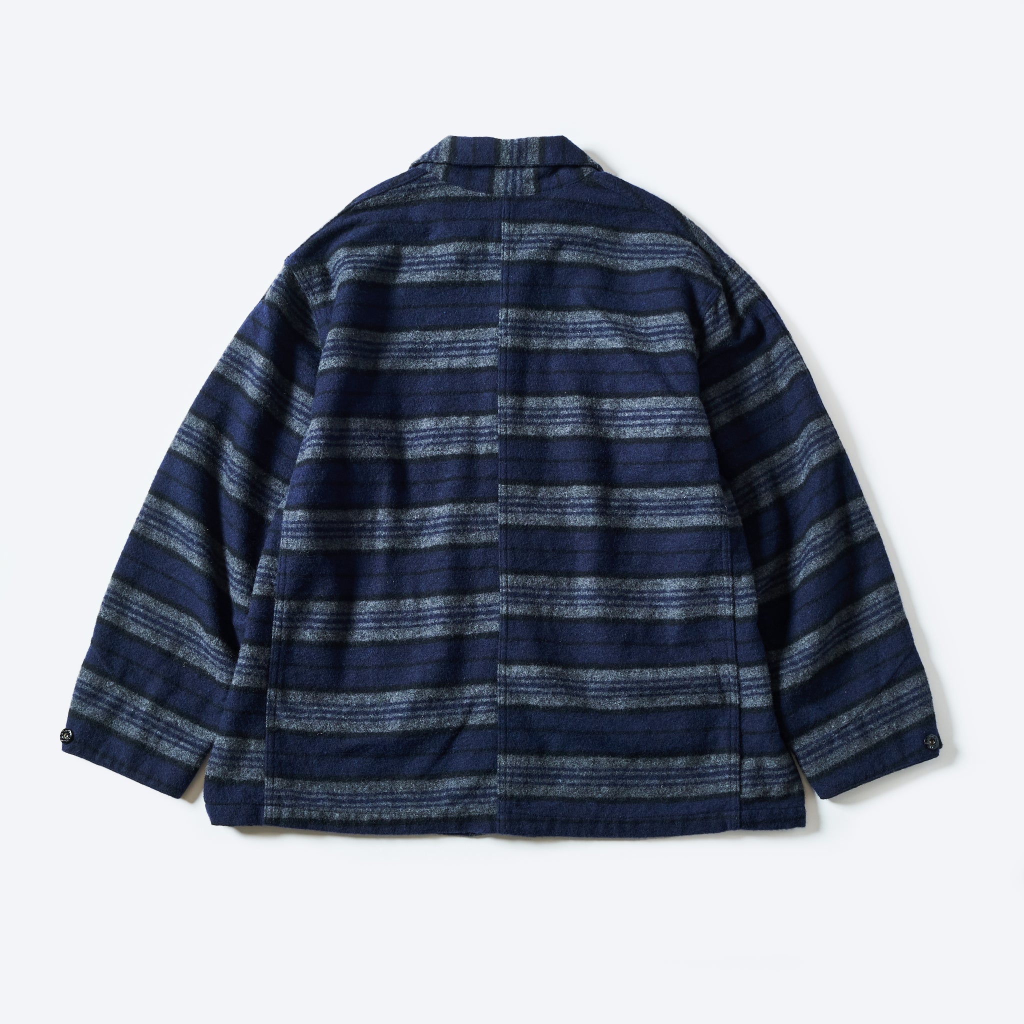 #1103-BBN Polarfleece Jacket (border blanket version) : border blanket navy (SHOP SPECIAL-1)