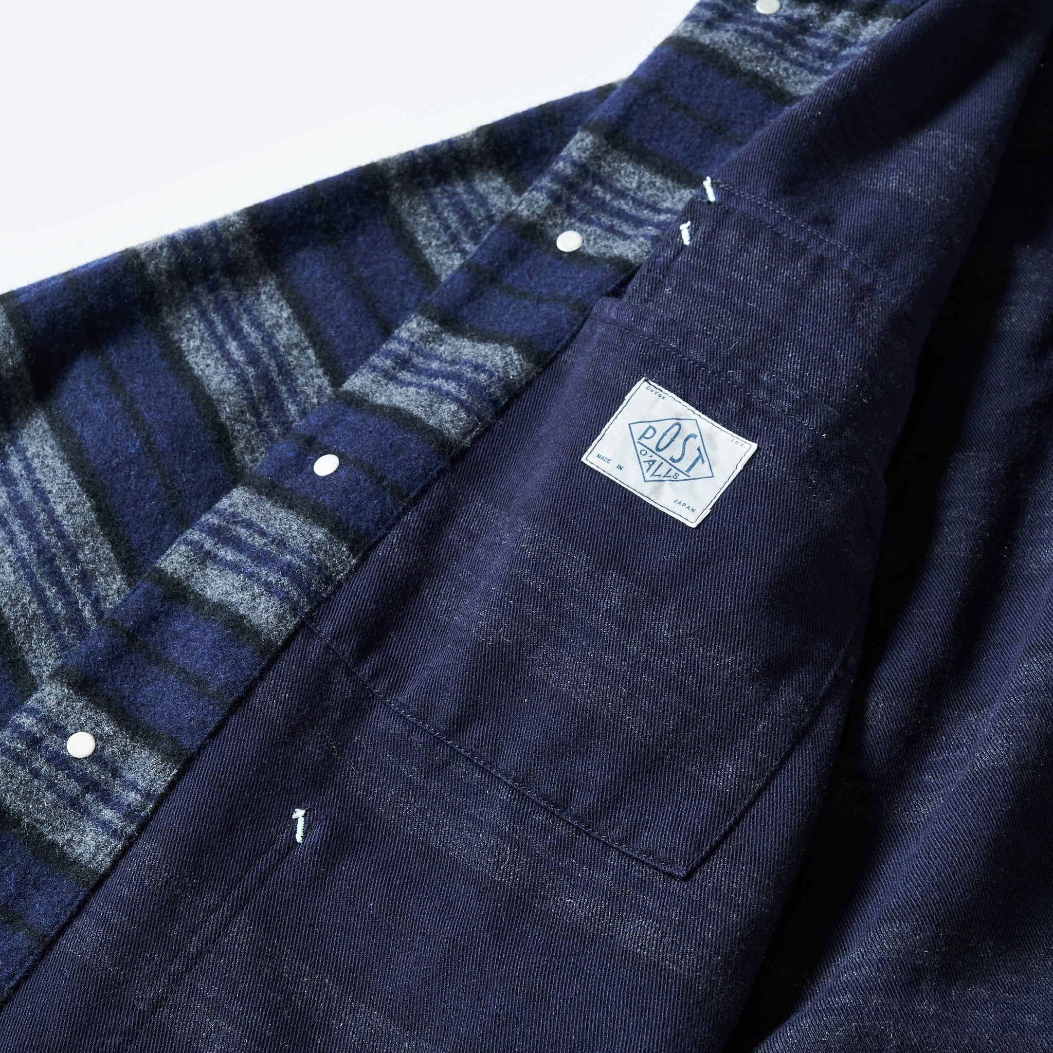 #1103-BBN Polarfleece Jacket (border blanket version) : border blanket navy (SHOP SPECIAL-1)