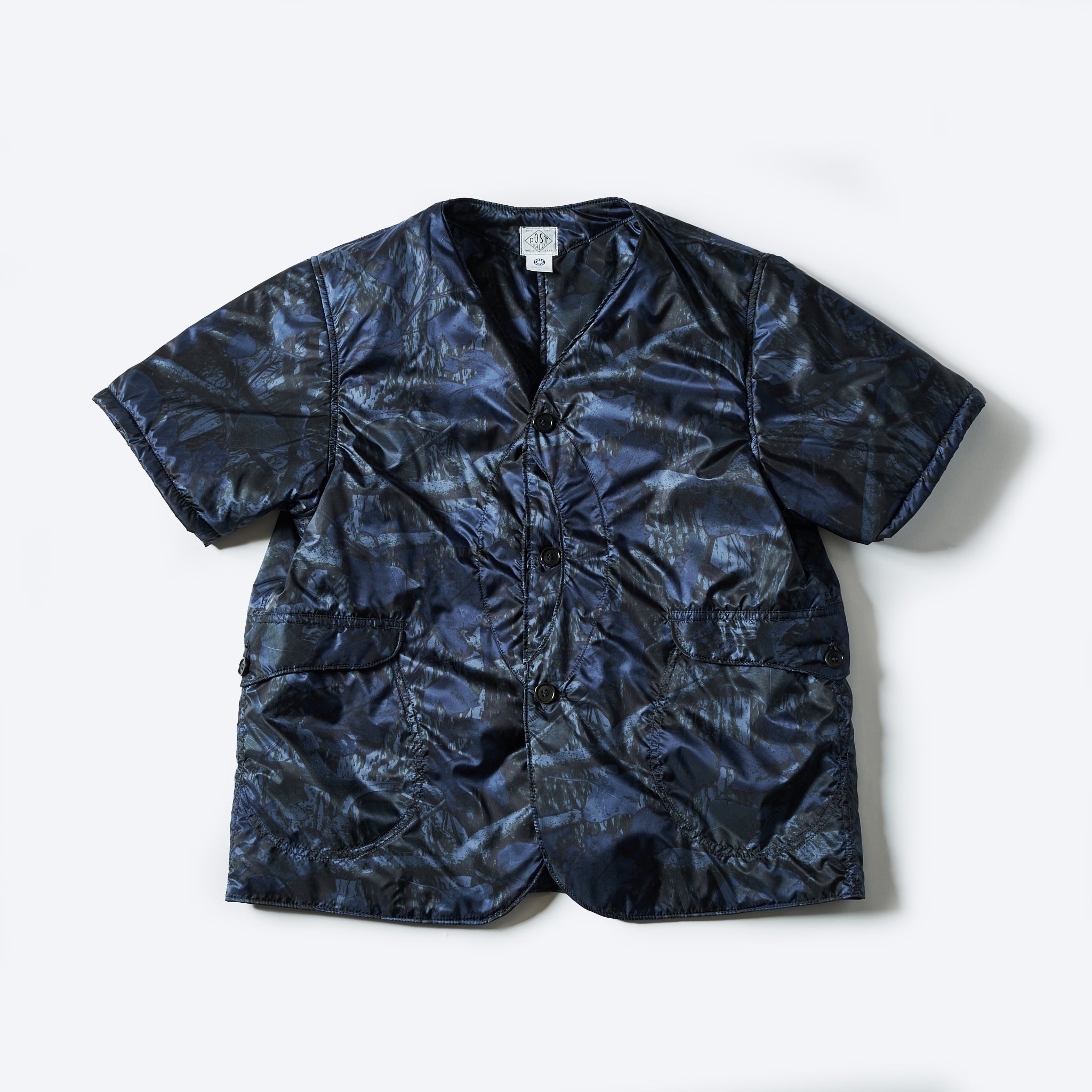 #1267B-NC2 Royal Traveler Shirt-1/2 : nylon forest camo blue jungle