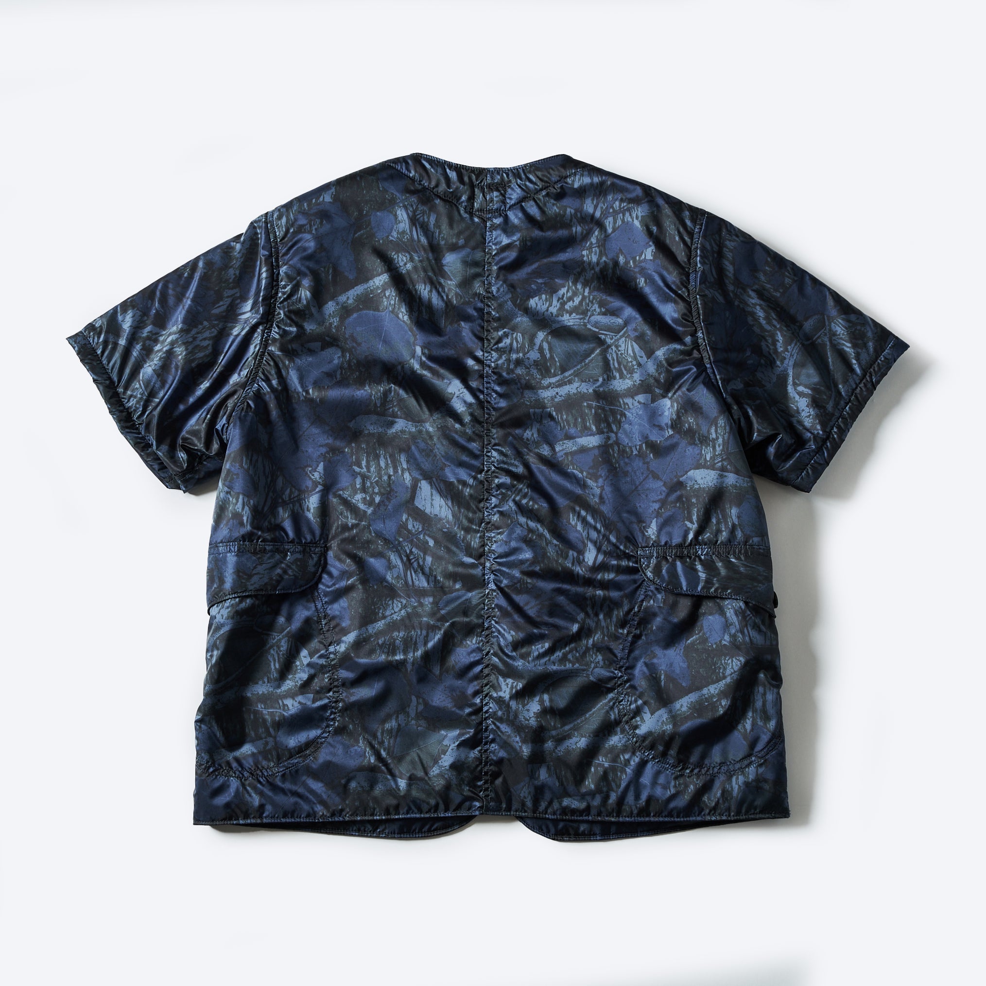 #1267B-NC2 Royal Traveler Shirt-1/2 : nylon forest camo blue jungle