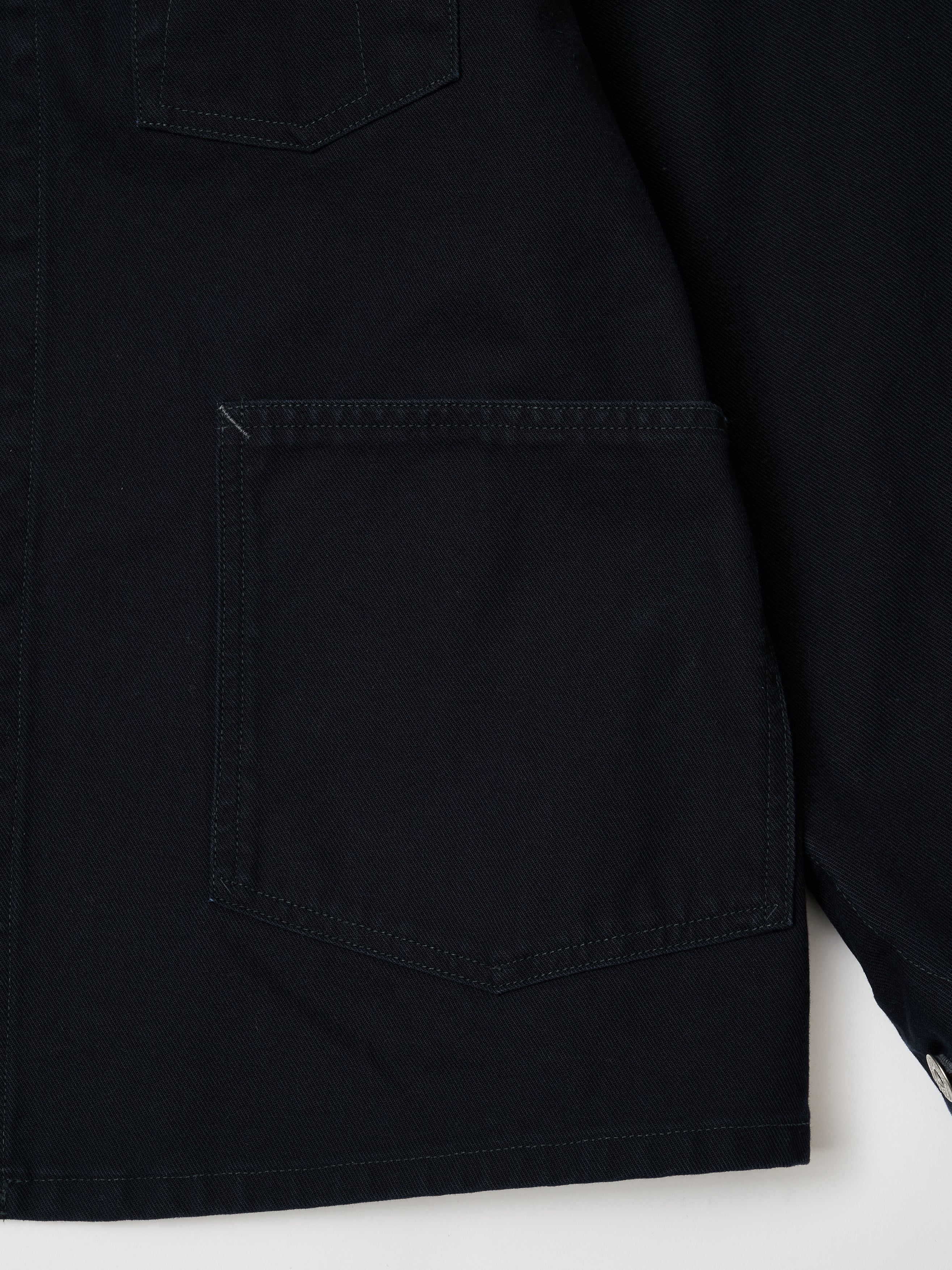 #1101-SN No.1 Jacket : cotton  serge navy stone bio wash