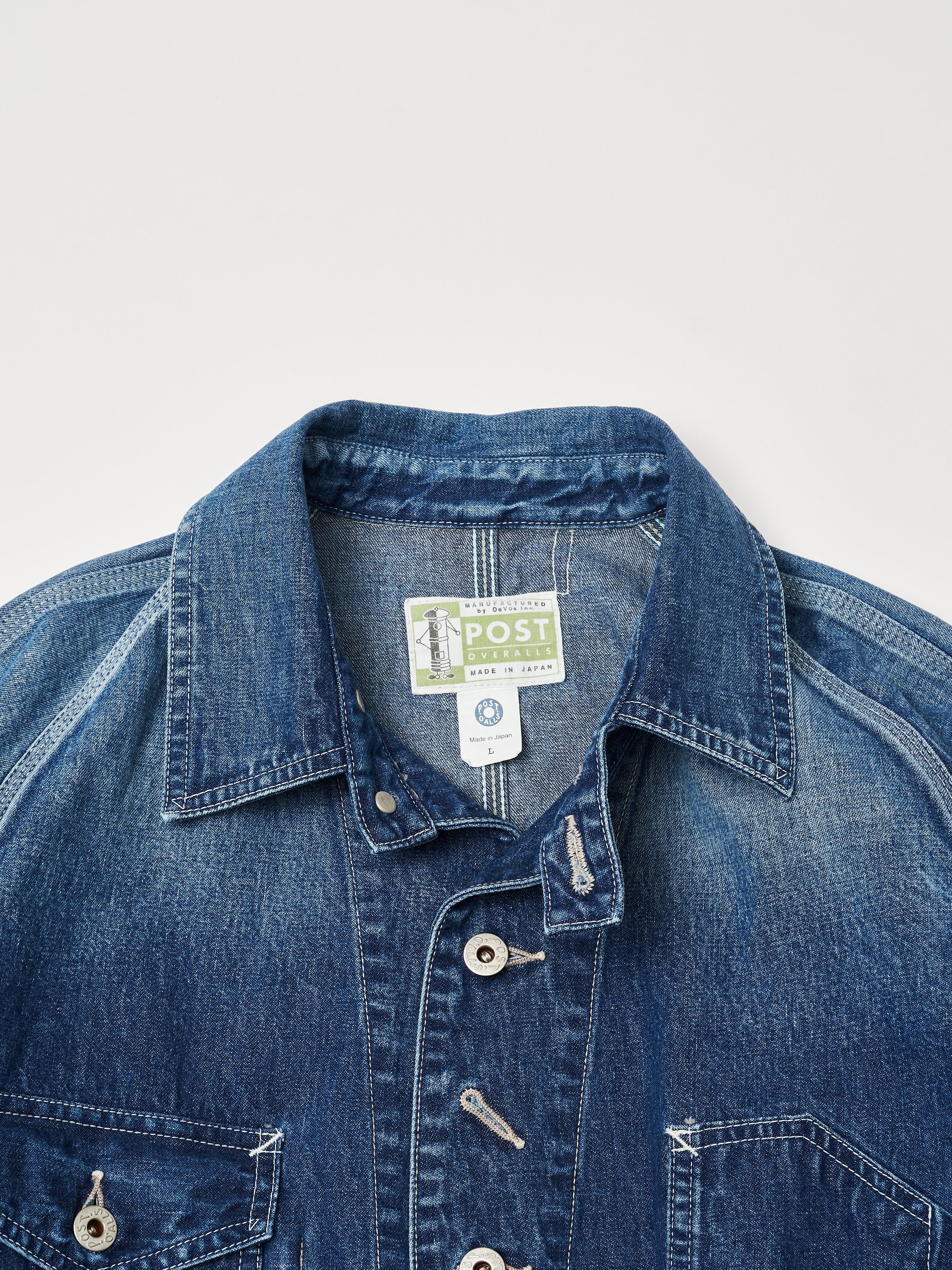 #1102-01W Engineers' Jacket : 10 oz.denim indigo worn wash