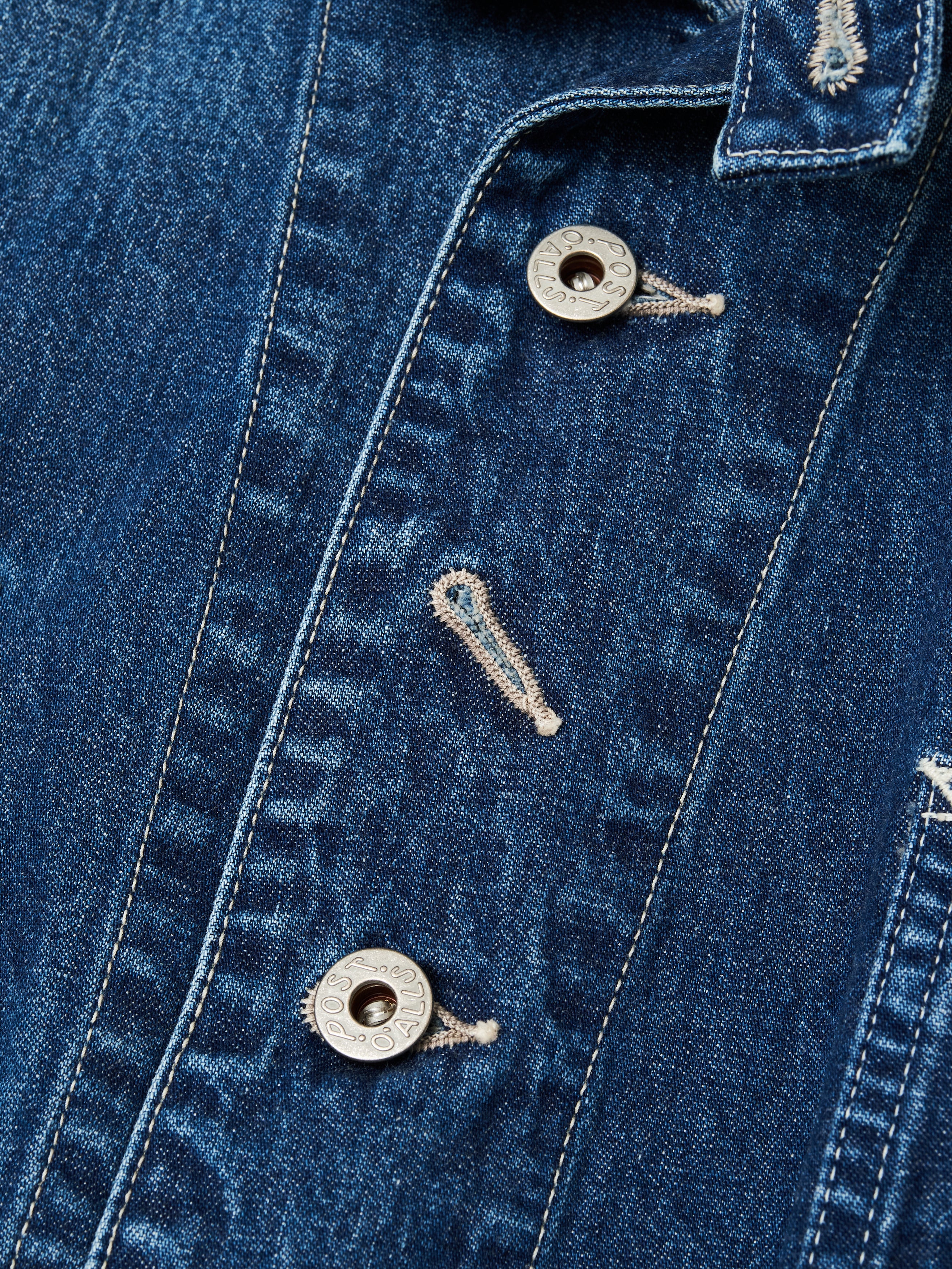 #1102-01W Engineers' Jacket : 10 oz.denim indigo worn wash