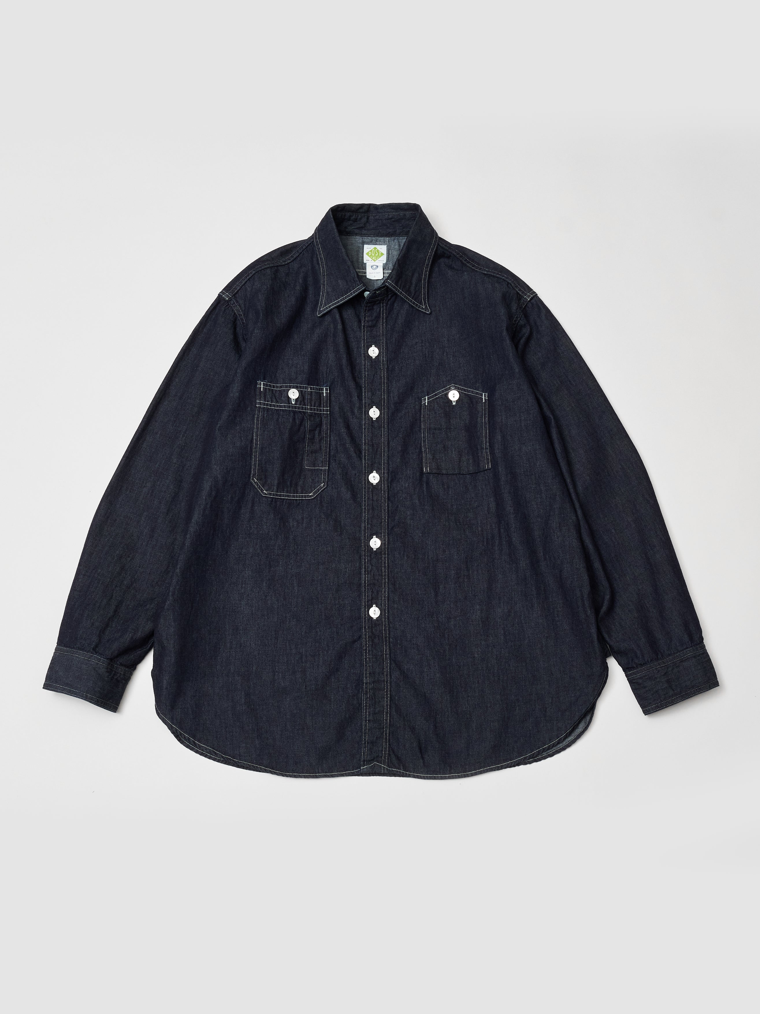 #1206-LD No.6 Shirt : light denim indigo
