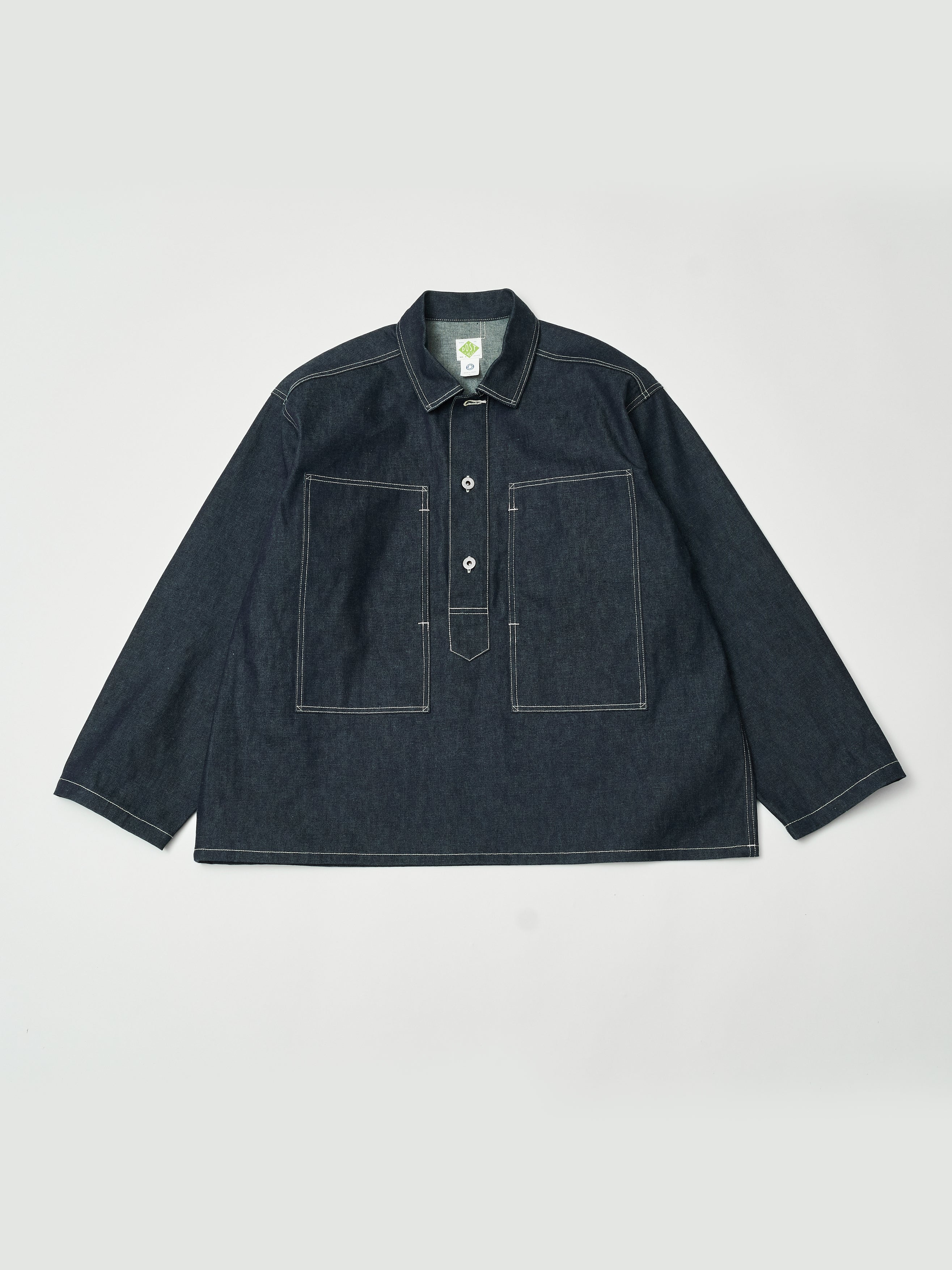 #1204-01 ARMY Shirt : 10 oz.denim indigo rigid