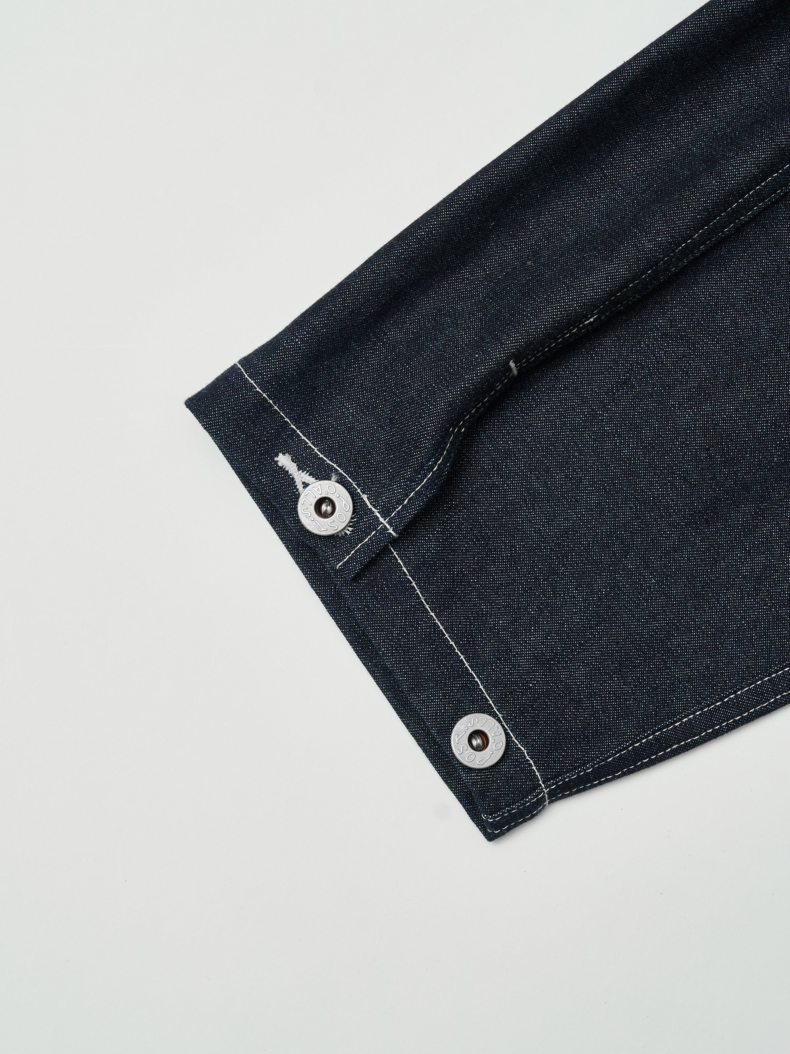 #1204-01 ARMY Shirt : 10 oz.denim indigo rigid