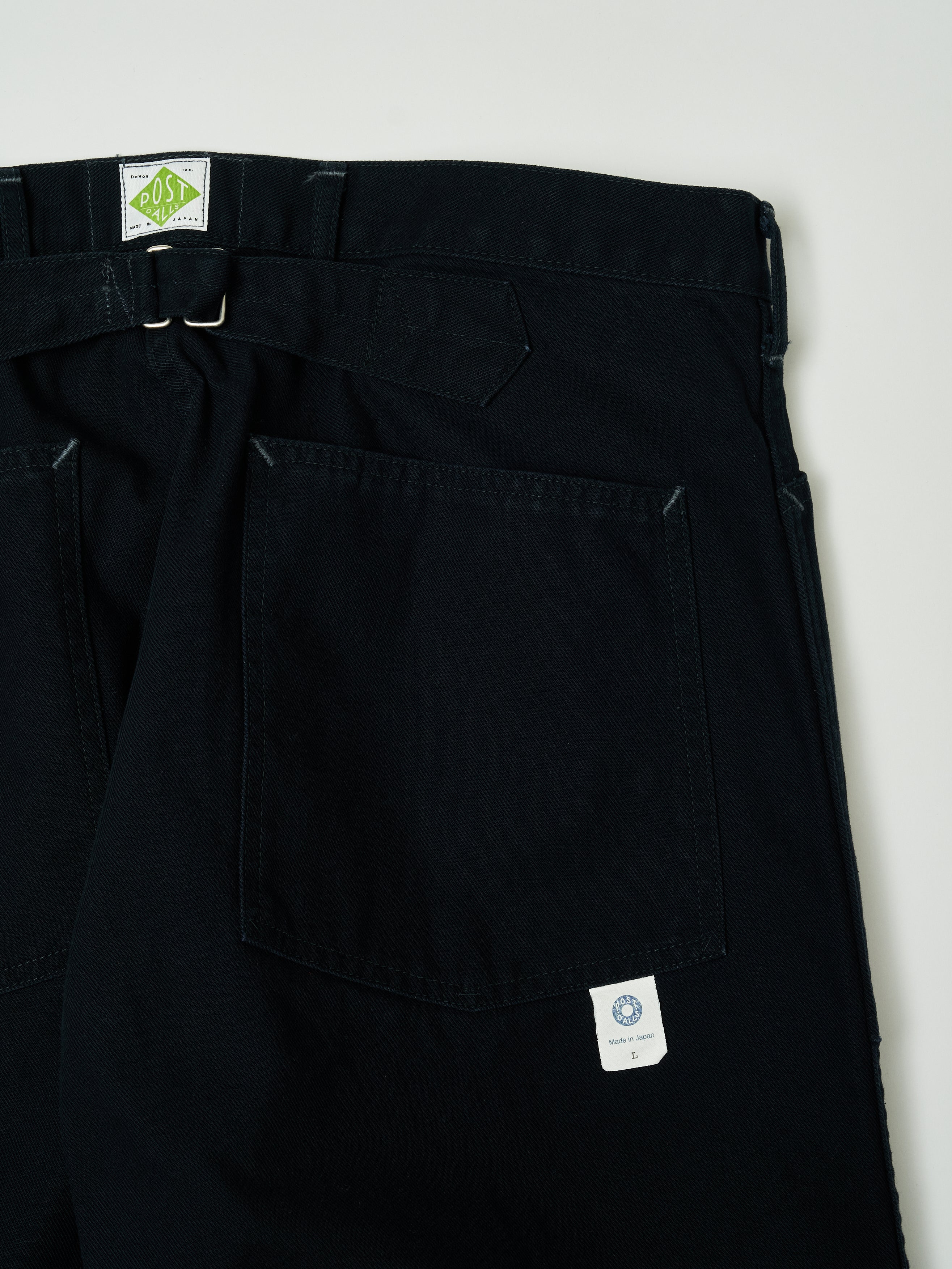 #1301-SN ARMY Pants : cotton  serge navy stone bio wash