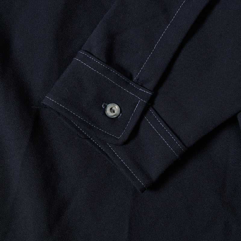 E-Z Cruz : wool heavy cavalry twill navy "Dead Stock"