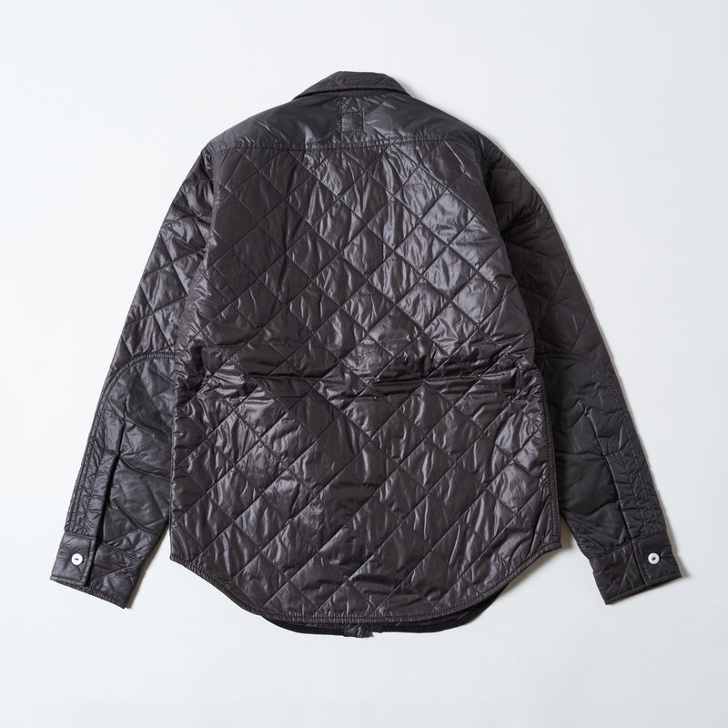 C-POST w/Thinsulate: quilted nylon taffeta gray with polyfill "Dead Stock"