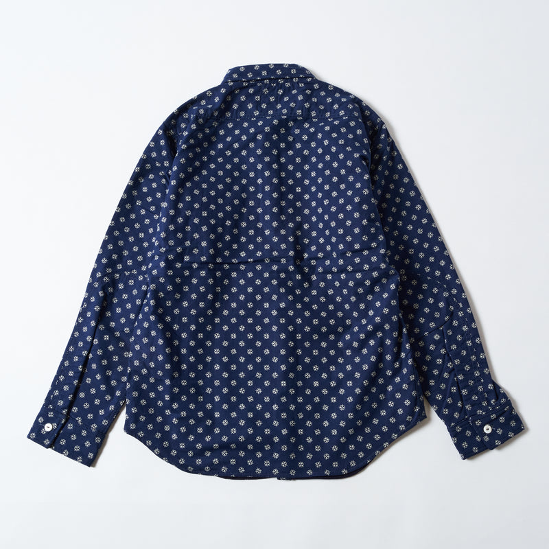 Cruzer Blouse : vintage calico snow with wool lining "Dead Stock"
