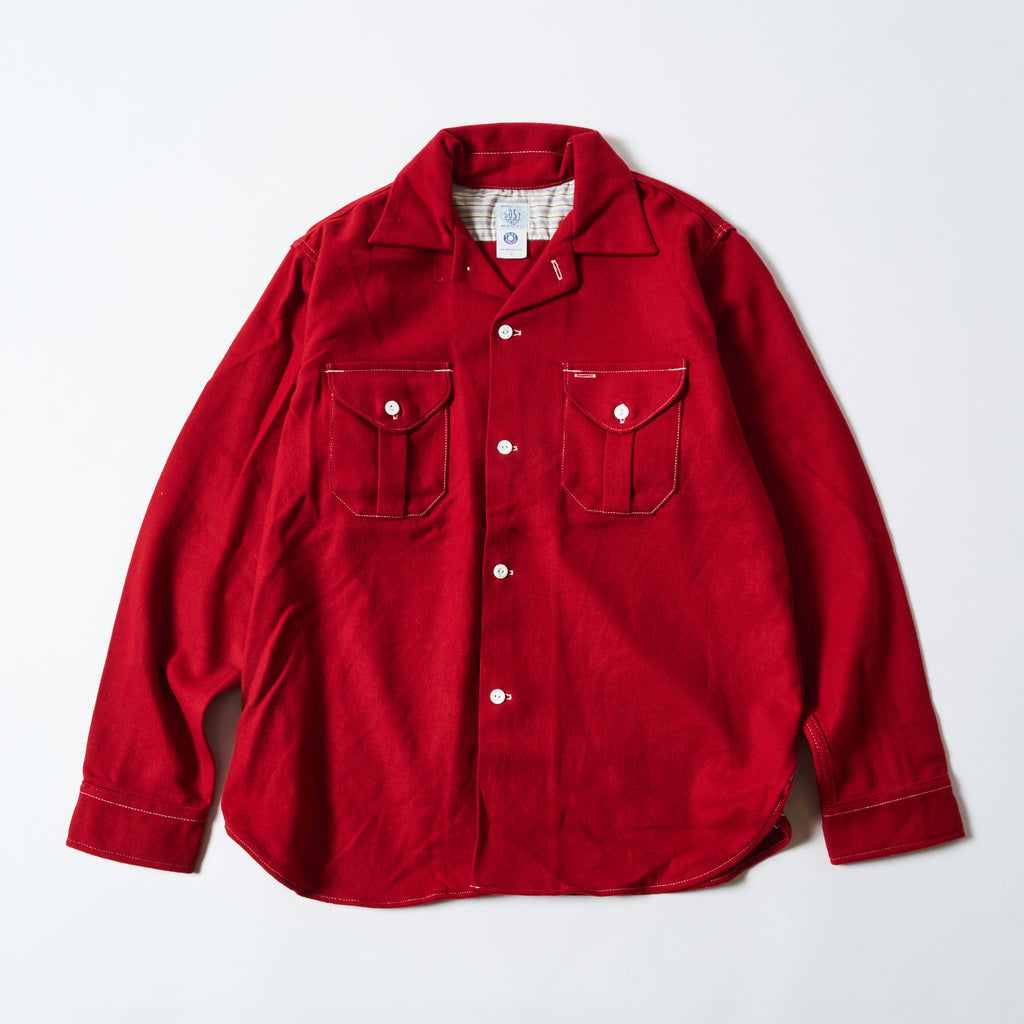 EZ Cruz : wool light flannel christmas red 