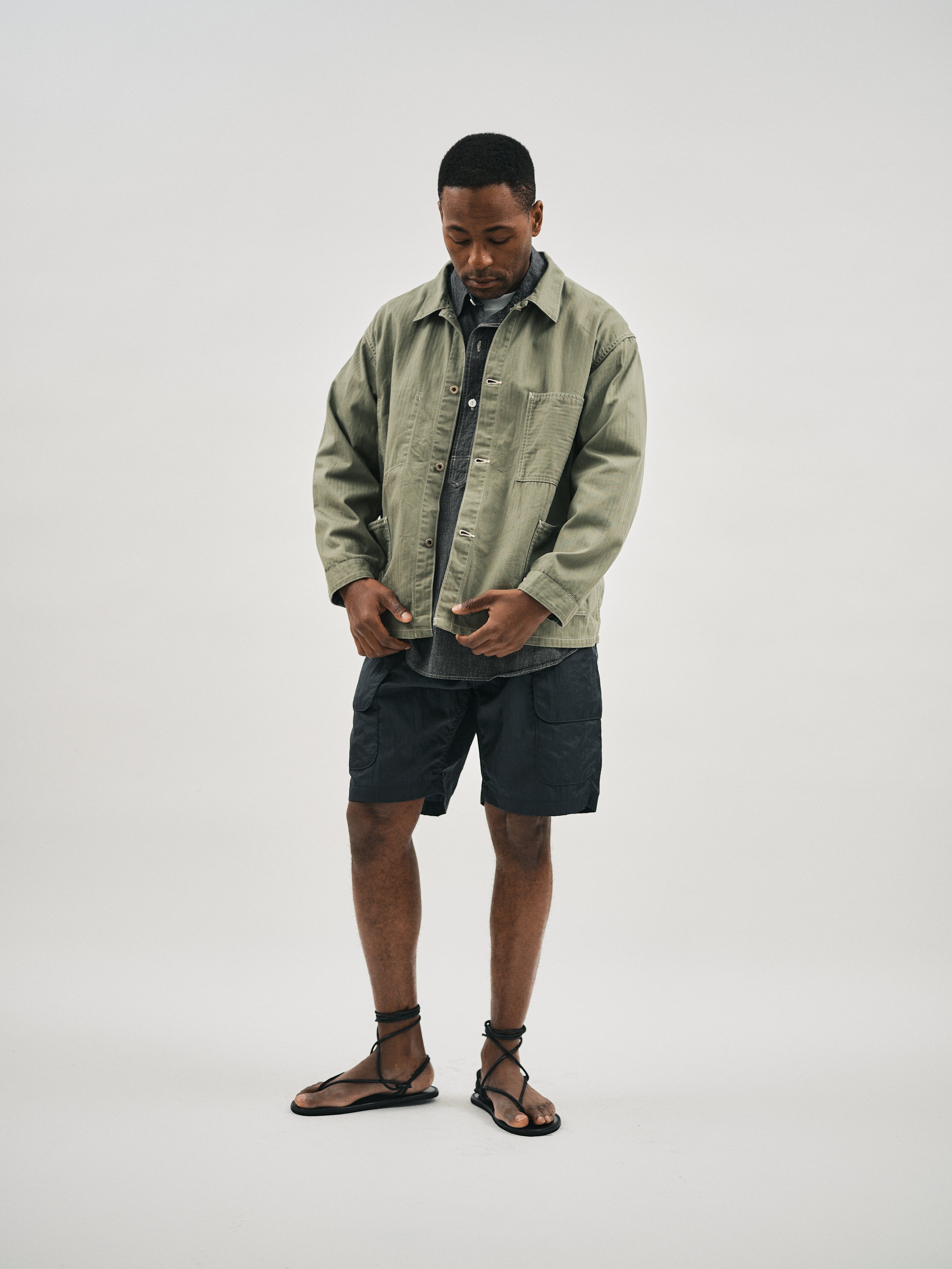 セットアップ　post o'alls Post O'alls Cruzer 8 Goat Skin Navy | kado〔カド オノミチ〕