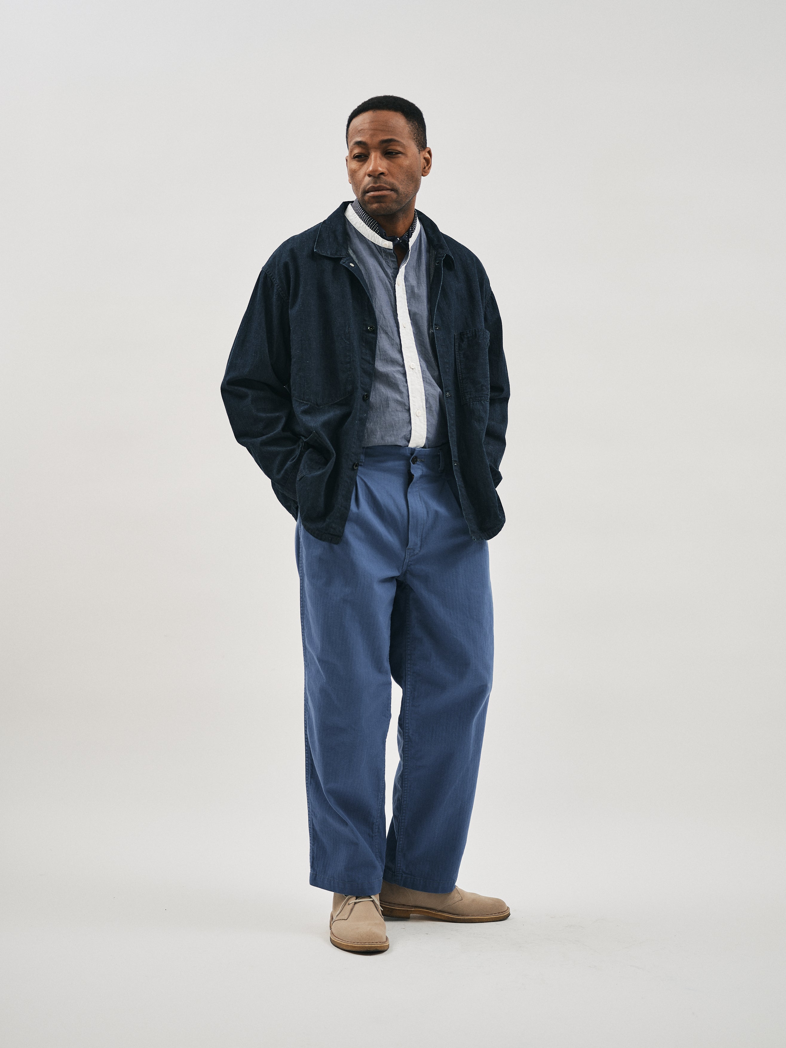 #3114R-8DI USMC 1930s Utility Jacket : 8oz.denim dark indigo