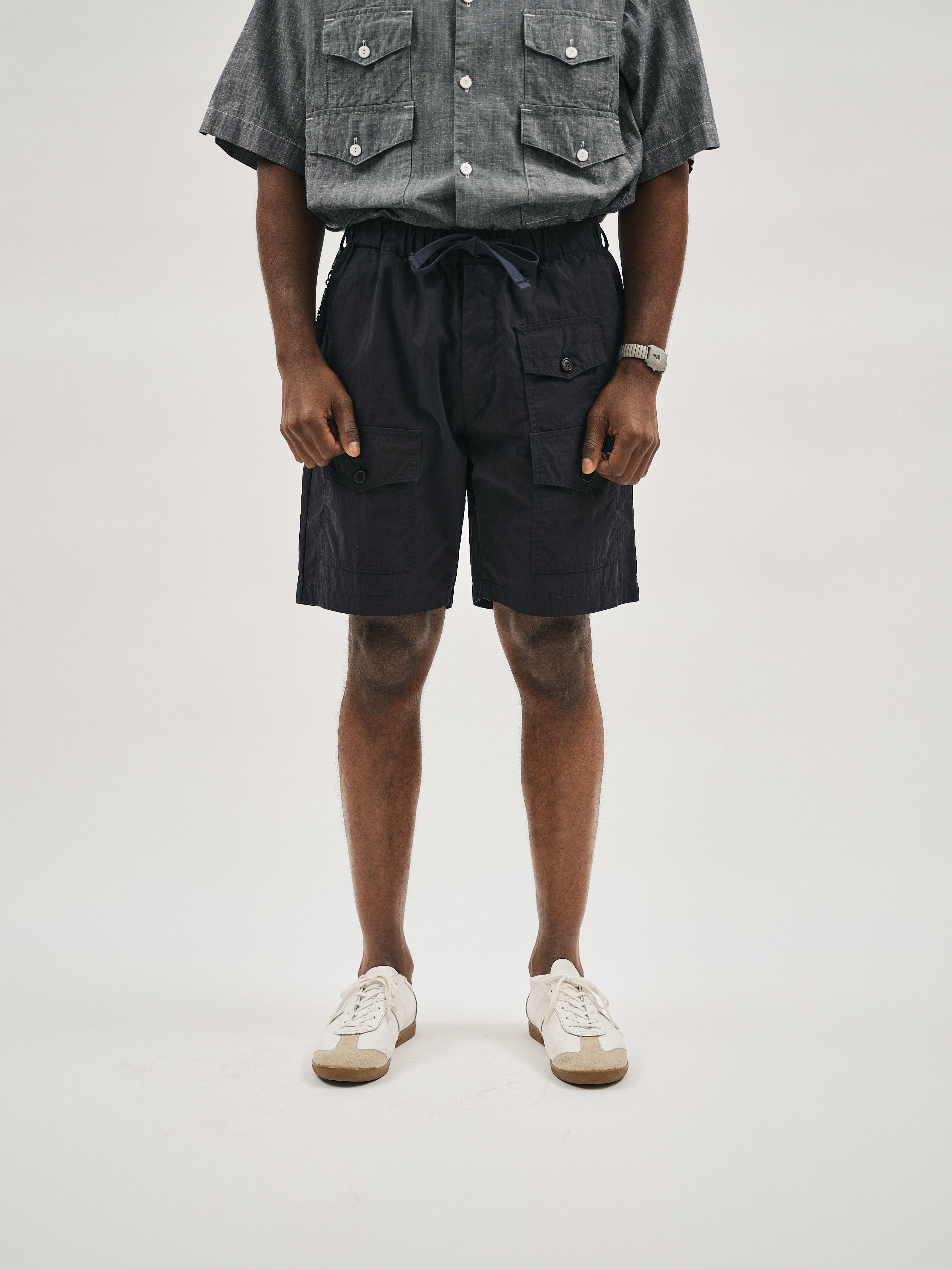 #3322S-ETN Town & Country Shorts : 60/40 twill navy