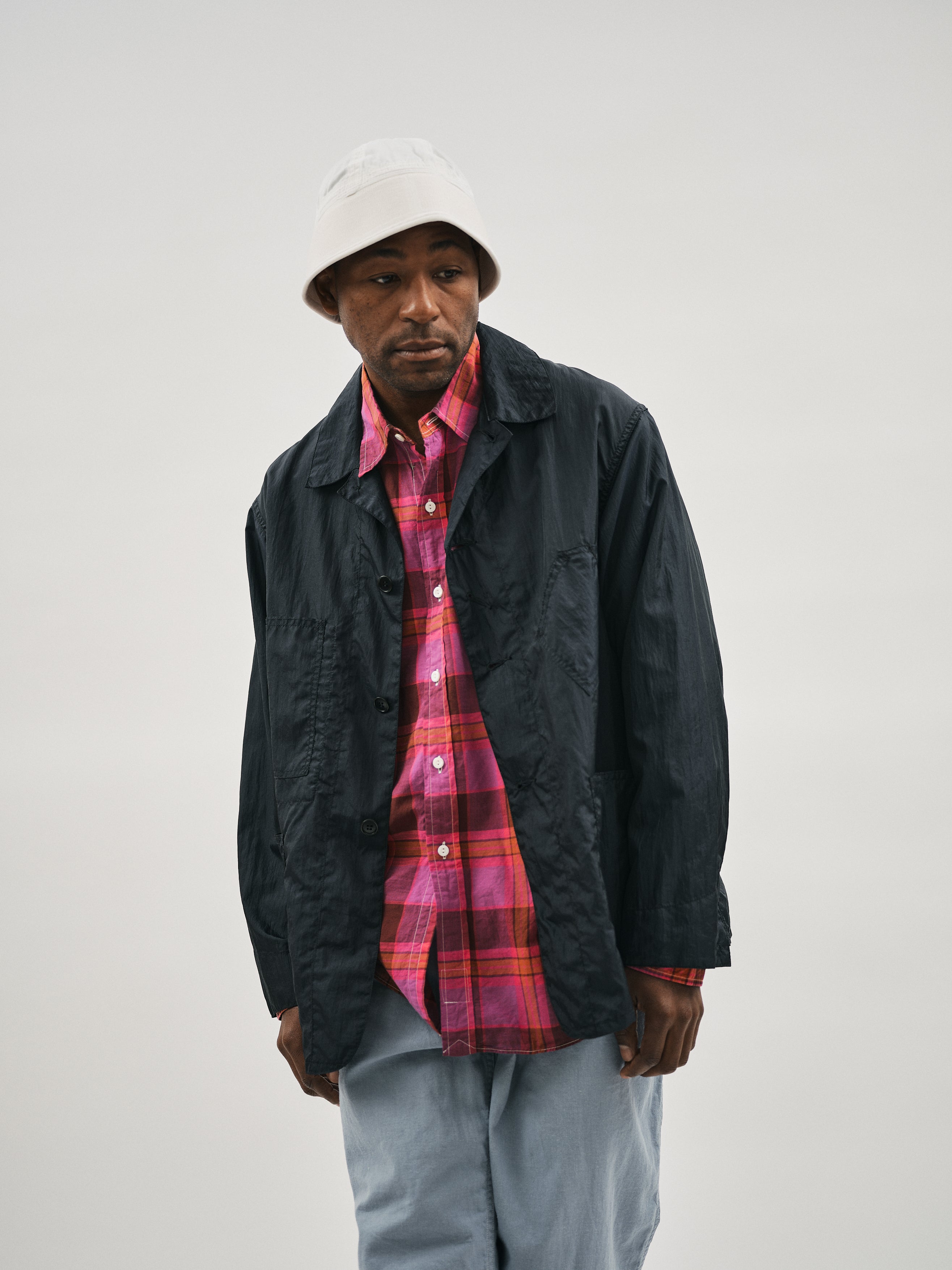 ANREALAGE MULTIPLE KNIT STALL 日本製 3102SB-CNN SWEETBEAR 3 : crinkle nylon taffeta navy