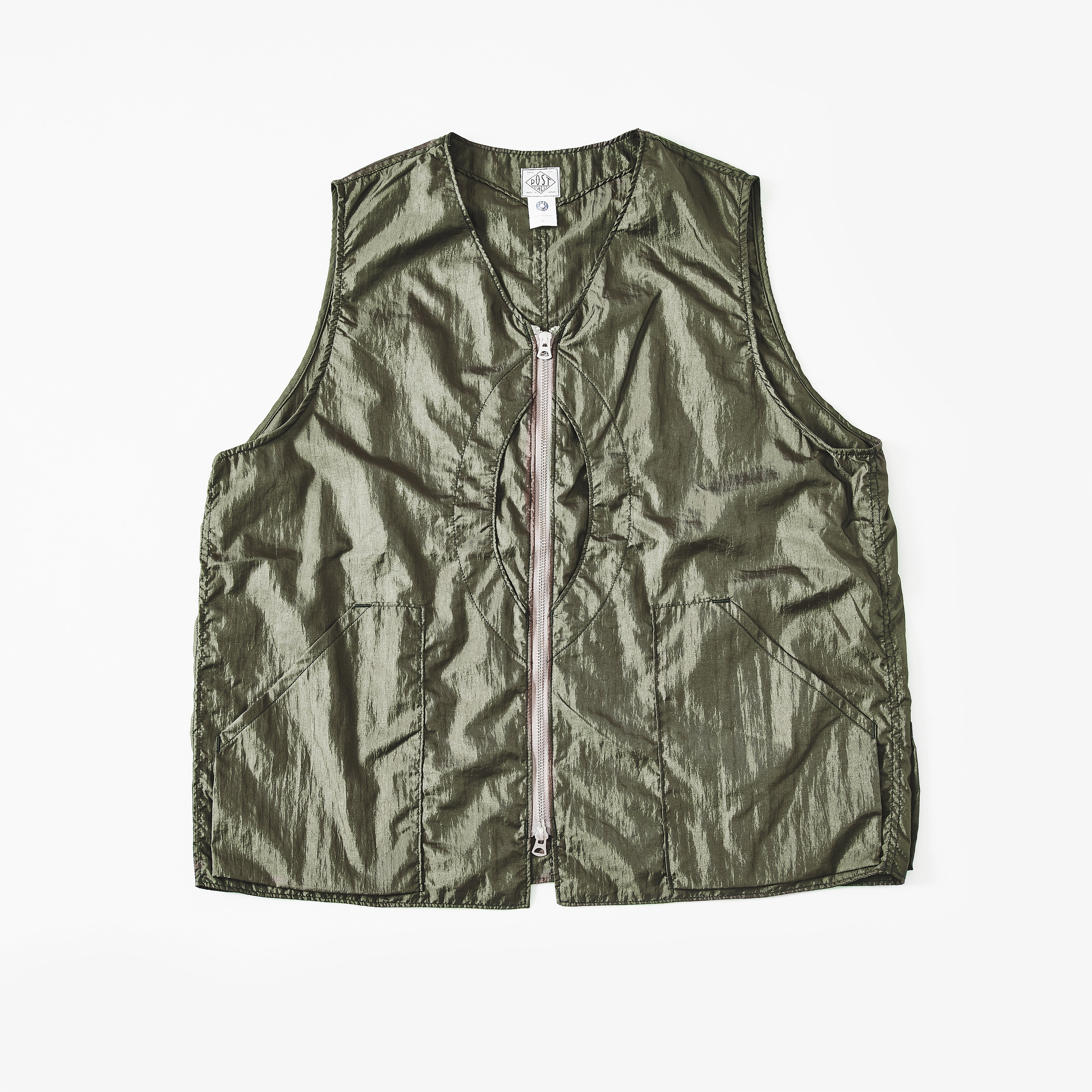 #1521-CTO Mr.DEE : crinkle nylon taffeta olive