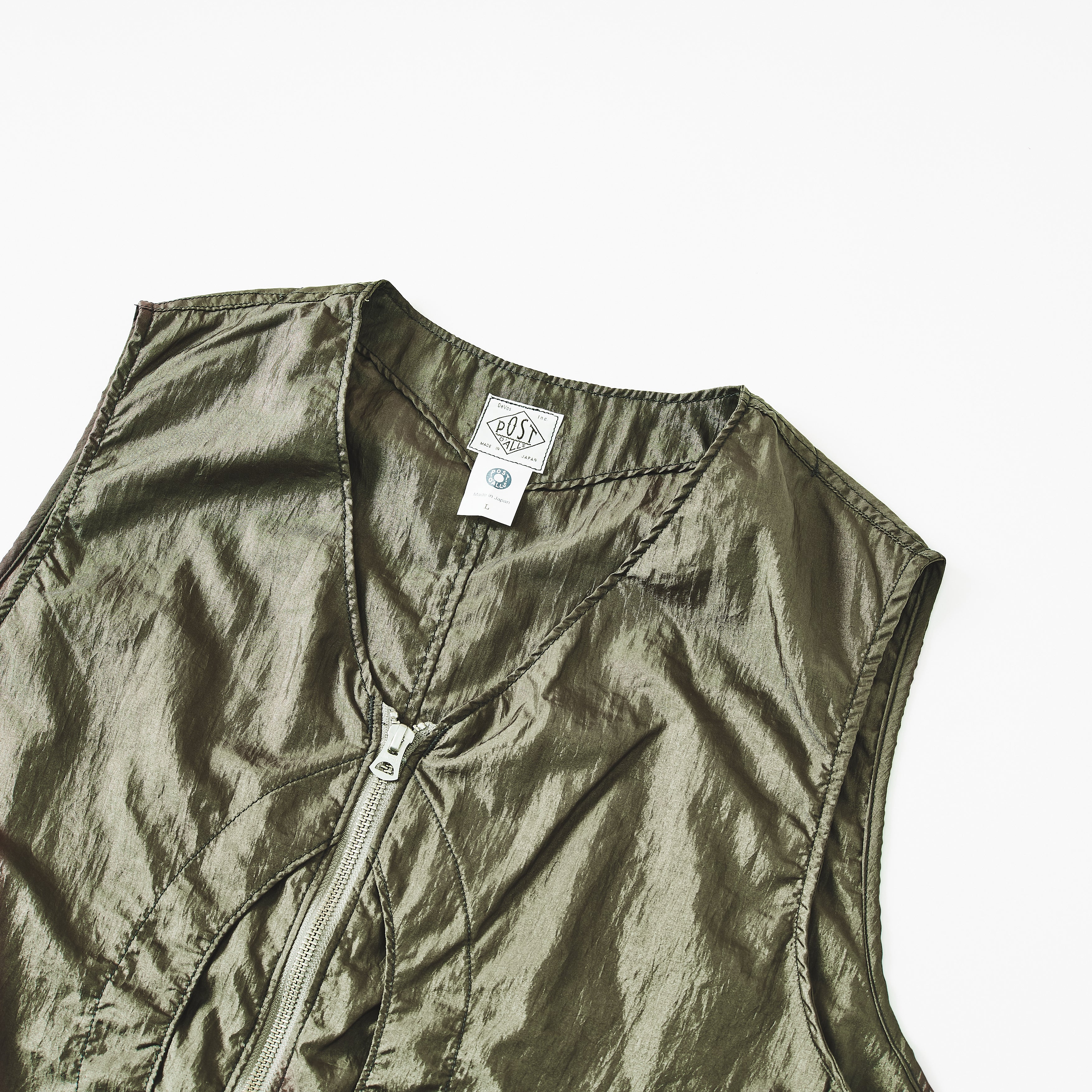 #1521-CTO Mr.DEE : crinkle nylon taffeta olive
