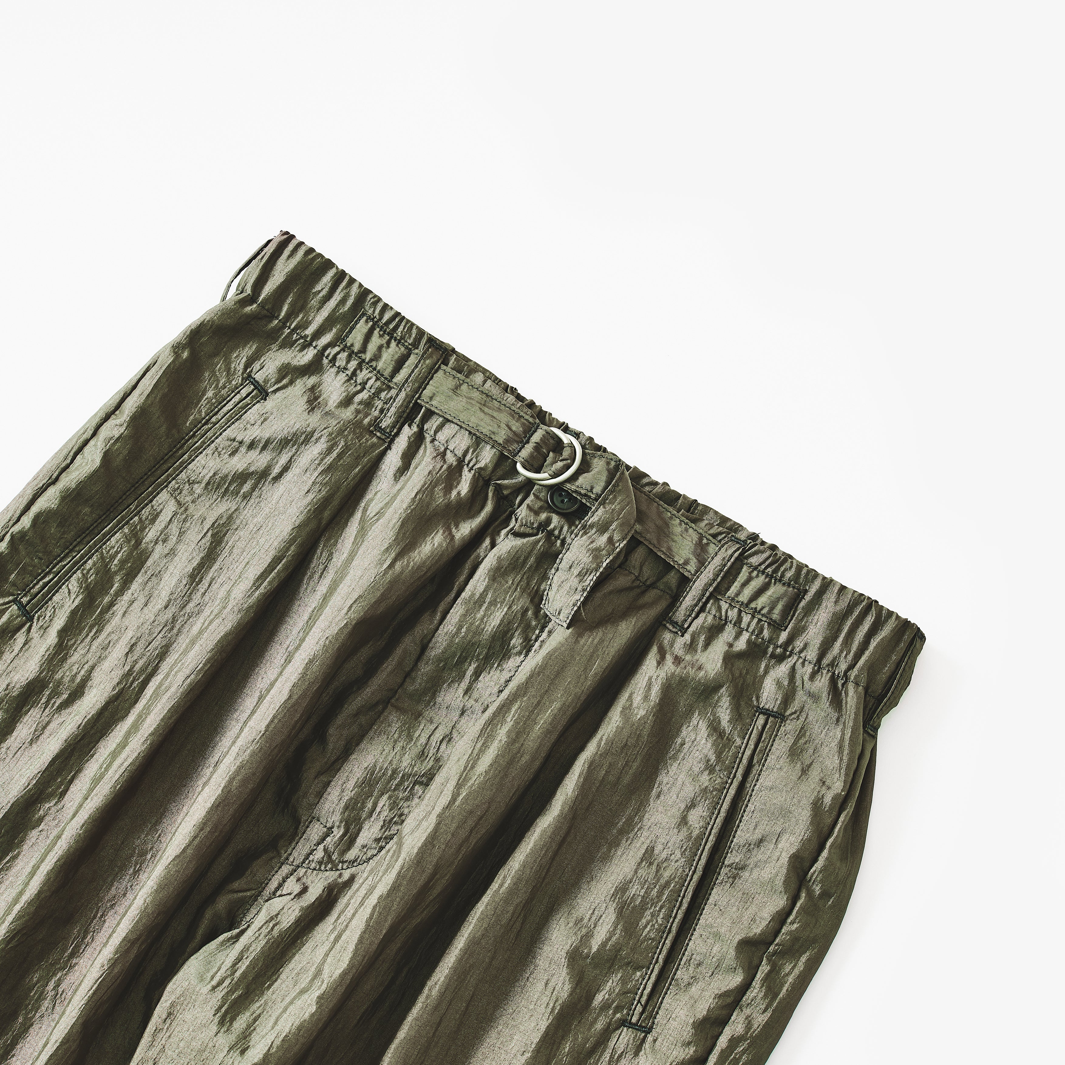#3315-CTO E-Z Lax 4 : crinkle nylon taffeta olive