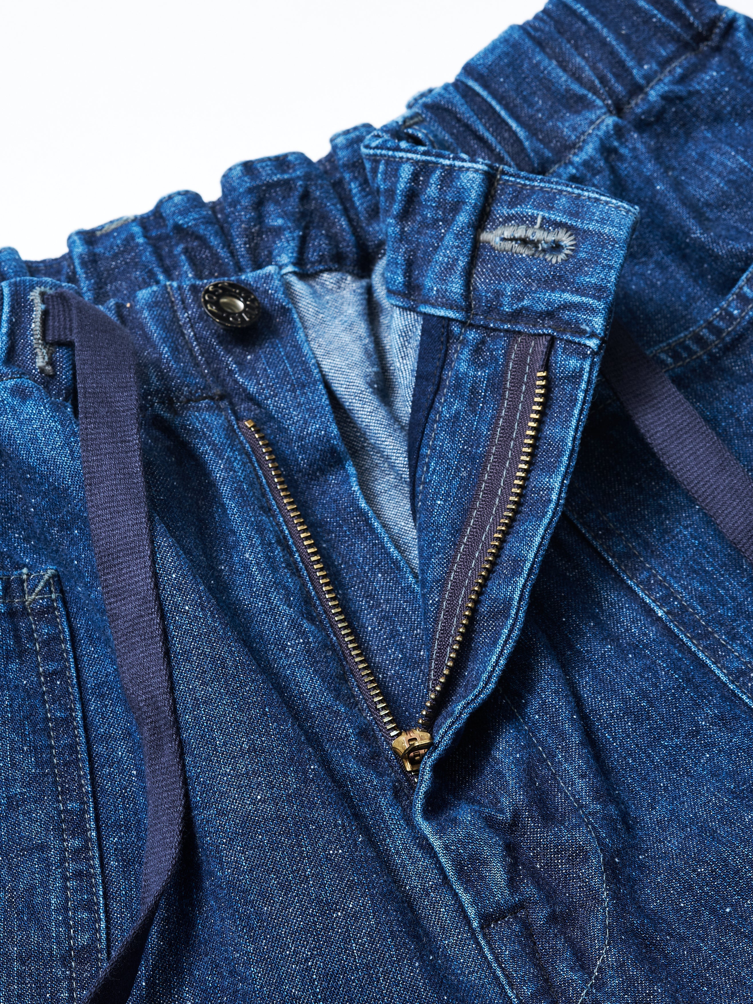 #3313-02W E-Z ARMY-NAVY Pants 2 : 11.5oz. Denim worn indigo_5