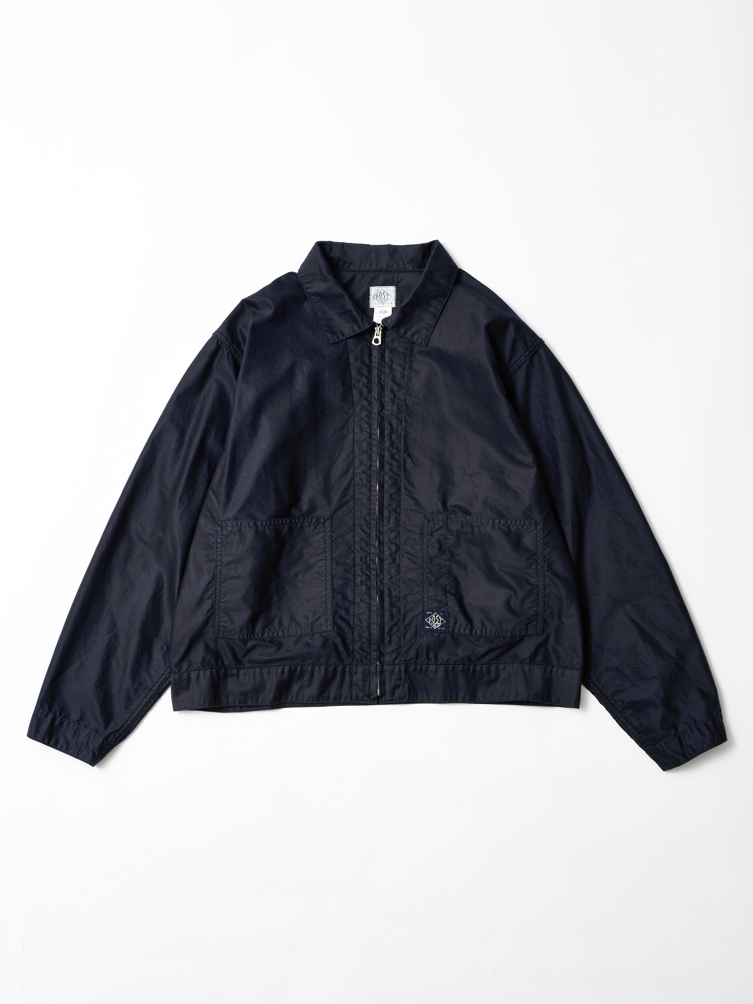 #3144-LMN Mechanic Blouse 3 : light moleskin dk.navy_1